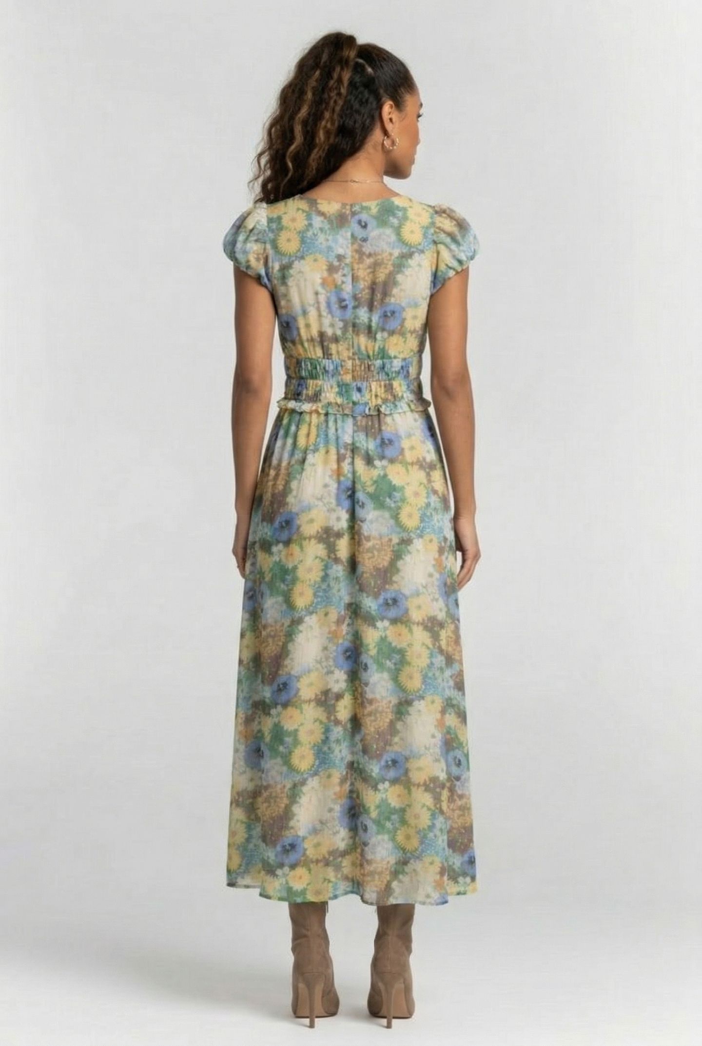NEW ALLORA DRESS BROWN 2