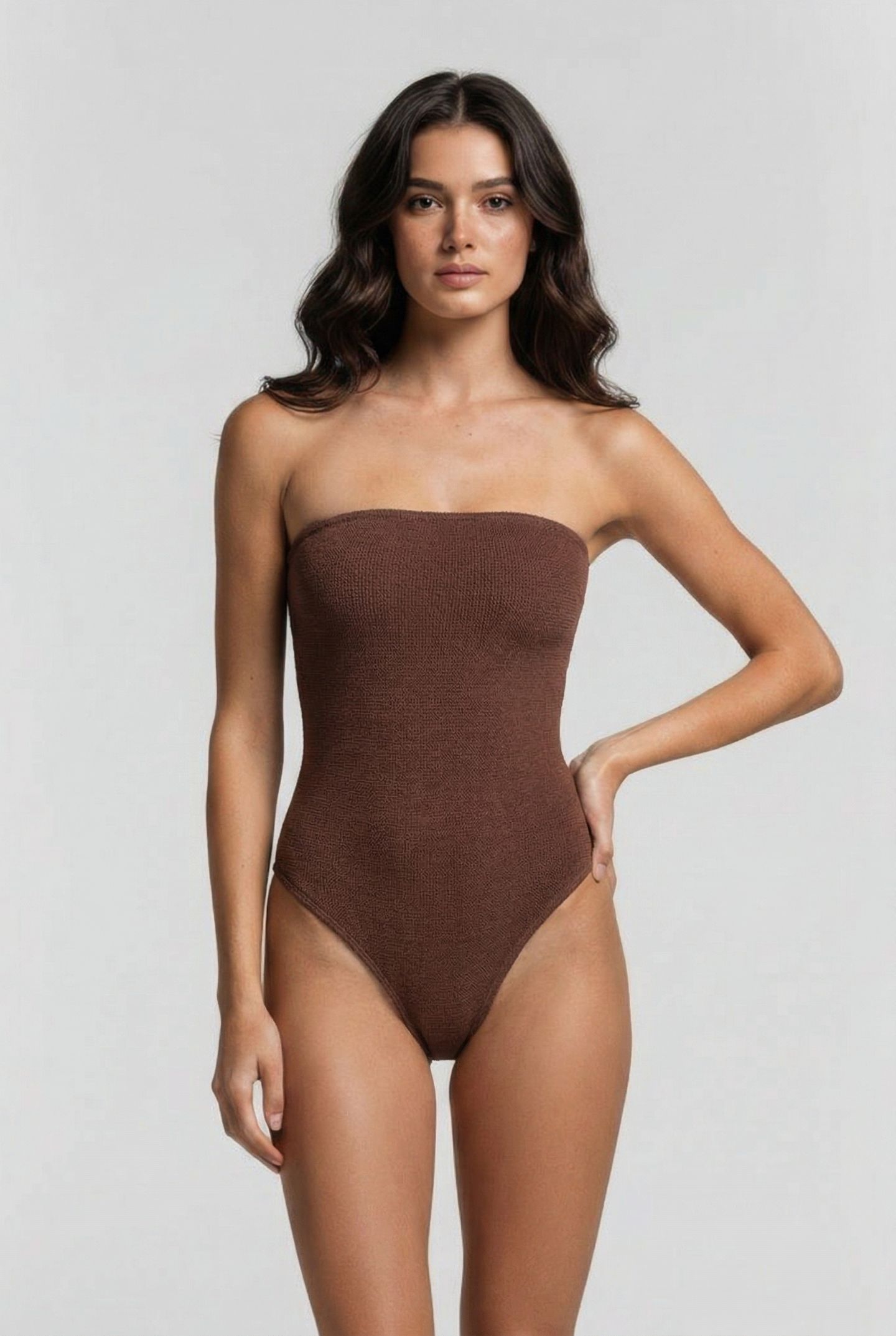ARIANA SWIMSUIT BROWN 1