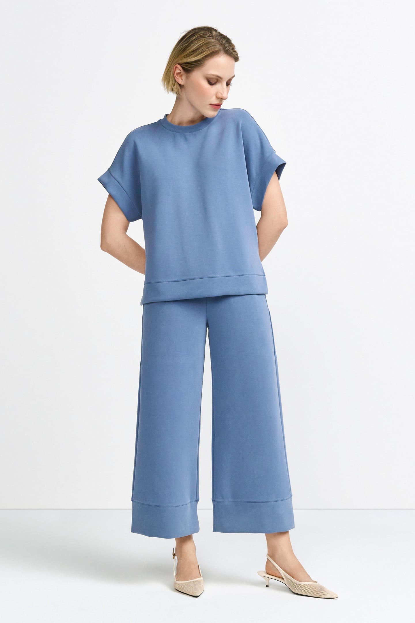 T PEACHED CULOTTE VINTAGE BLUE 1