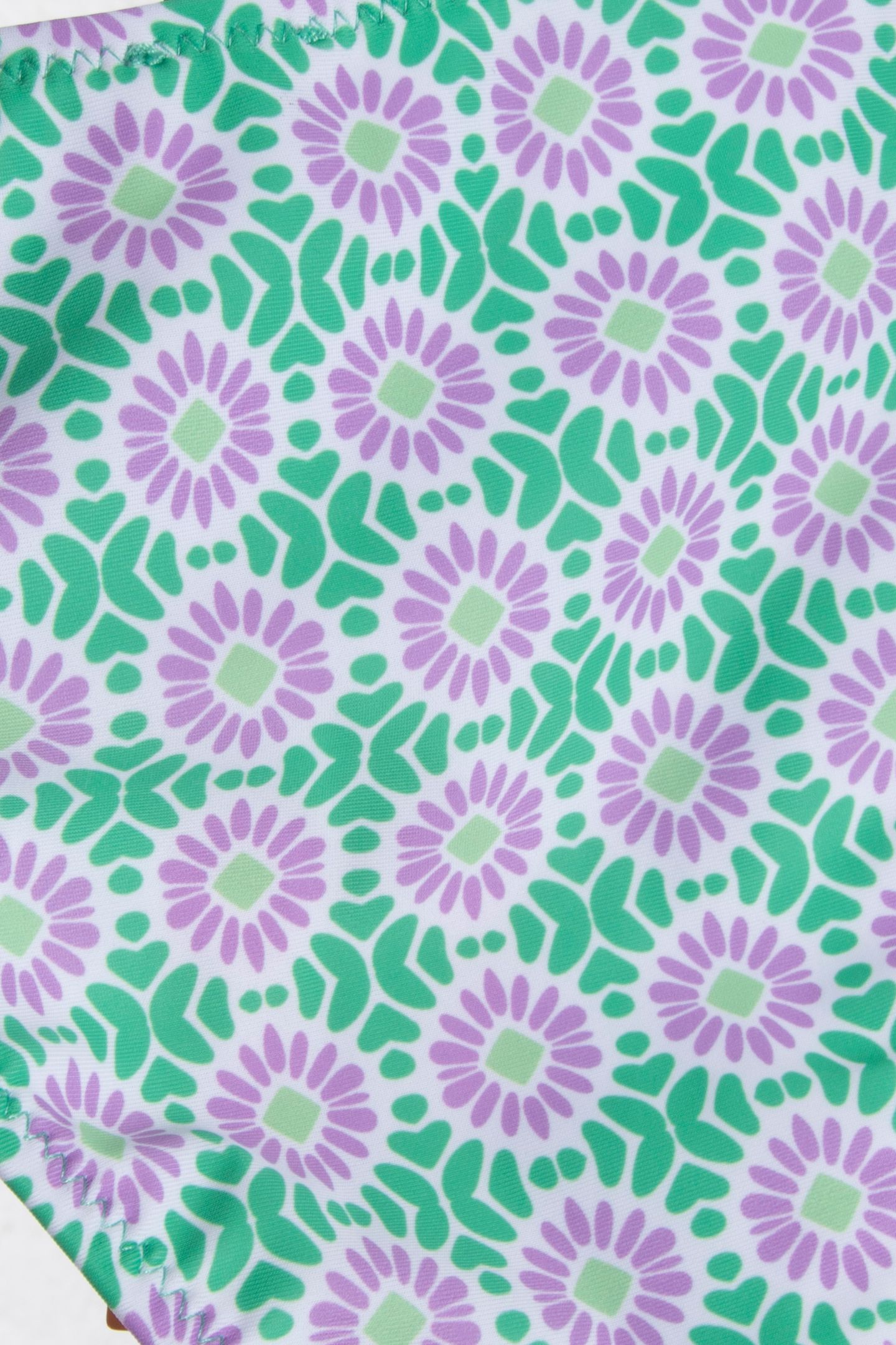 V-SHAPE BIKINI BOTTOM PORTO TILE FRESH GREEN 4