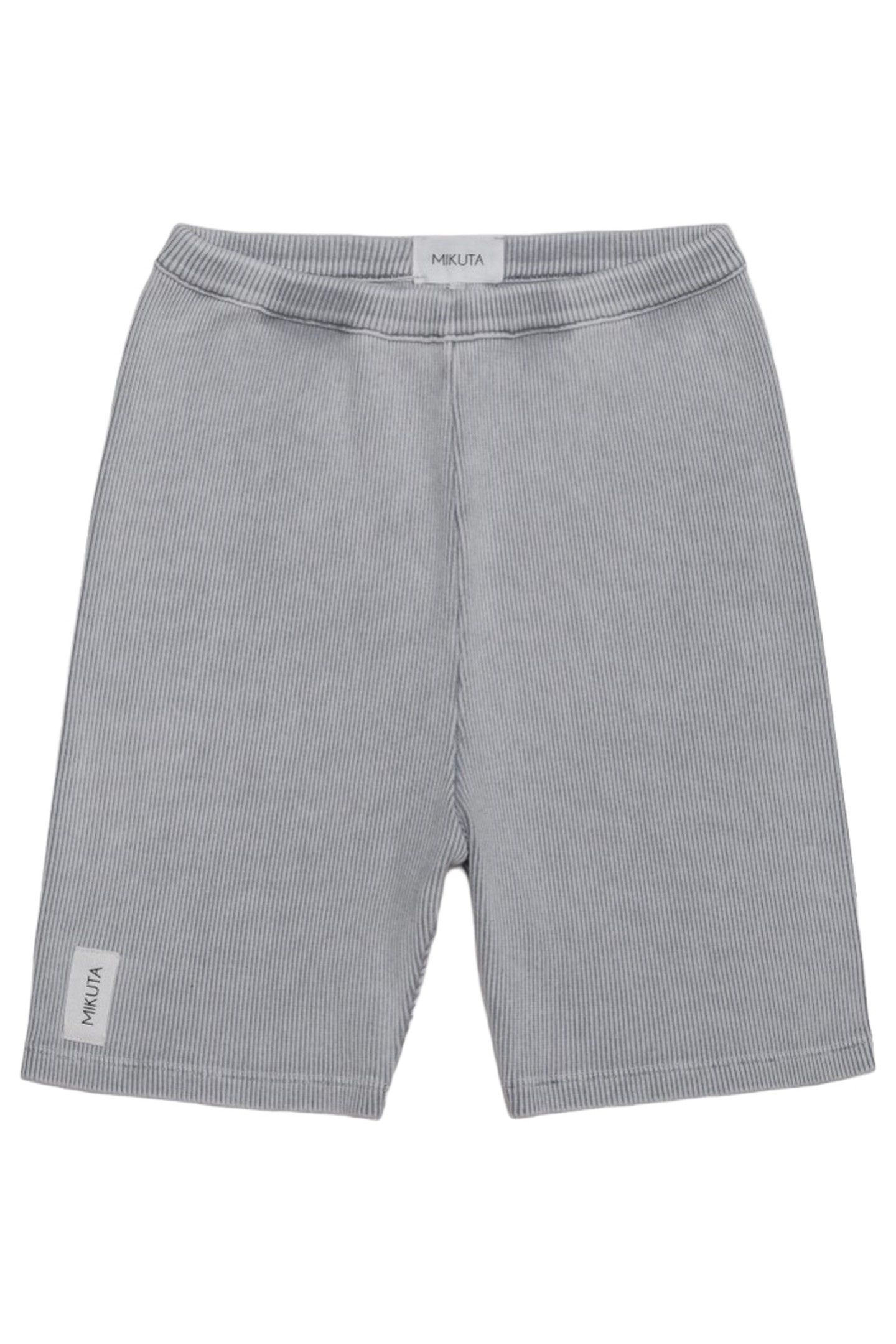 THE LIGHT RIBBED BIKER SHORTS WHITE 3