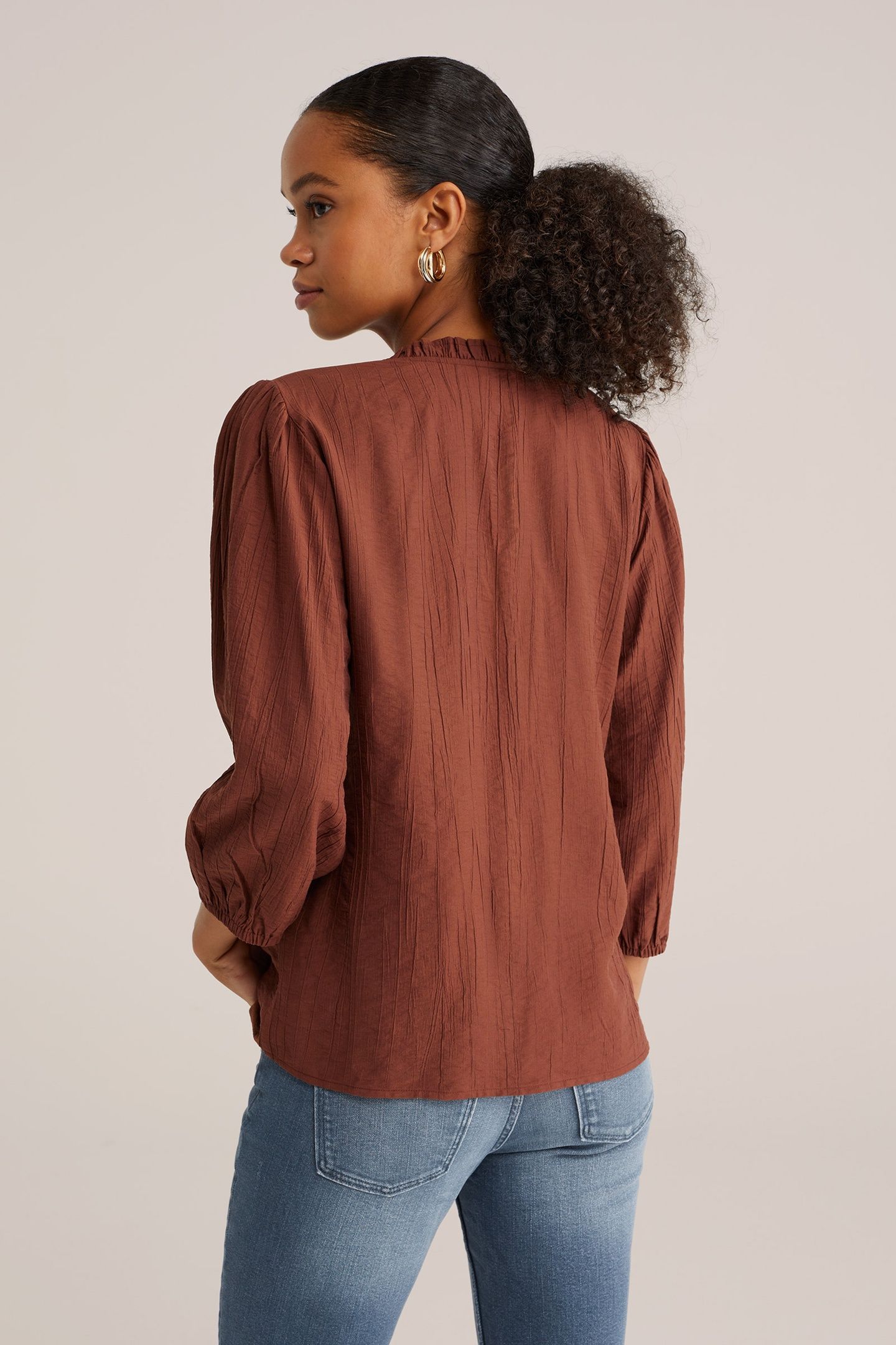 BLOUSE BROWN 3