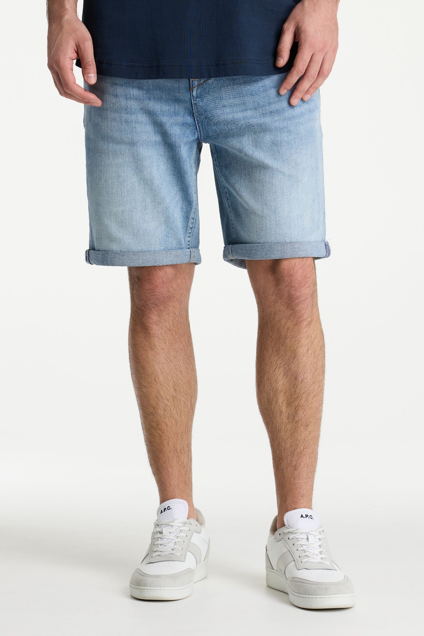 CROWN.S FAYZE BERMUDA/SHORT BLEACHED DENIM 1