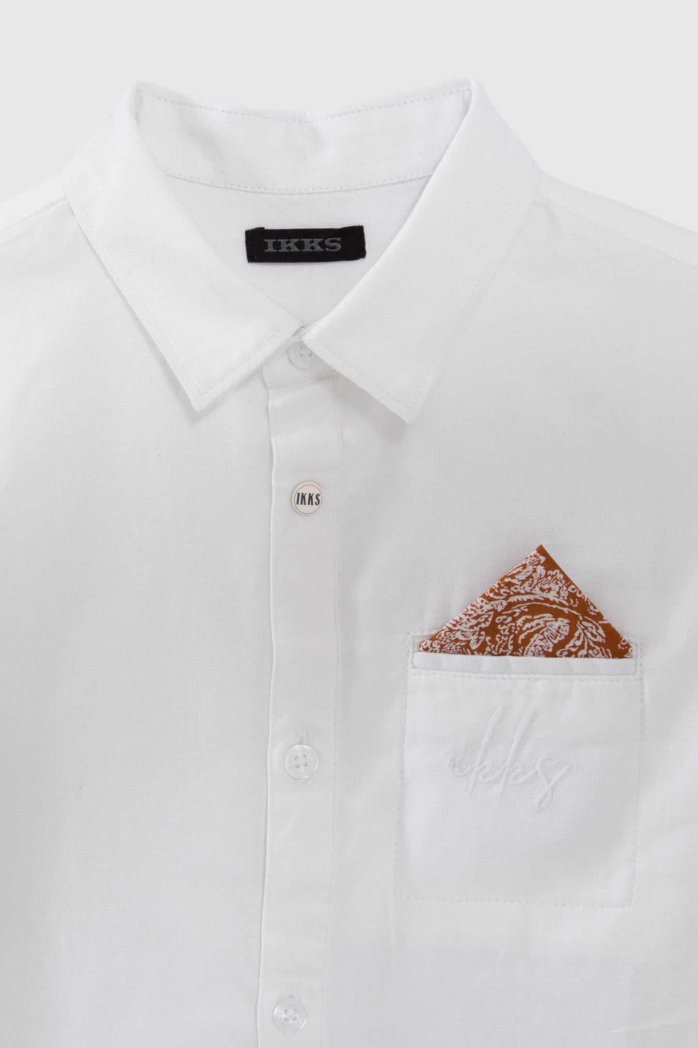 BOYS’ WHITE OCCASIONWEAR SHIRT WITH POCKET 6