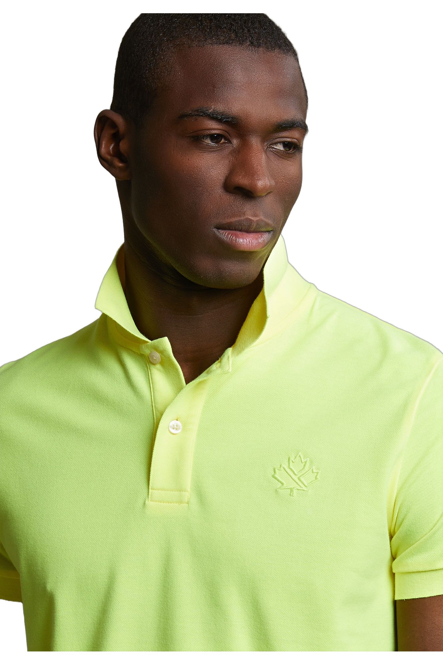 CUSTOM FIT SPORTY POLO NEON YELLOW 4