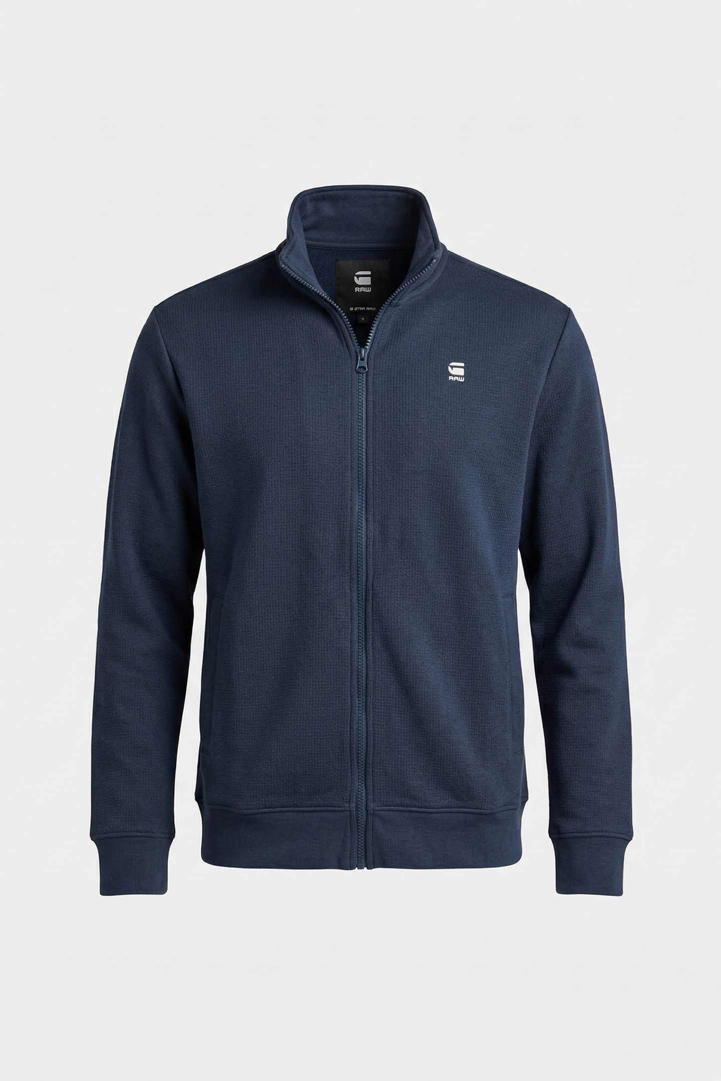 CORE ZIP STAND UP COLLAR SWEAT L/S SARTHO BLUE 3