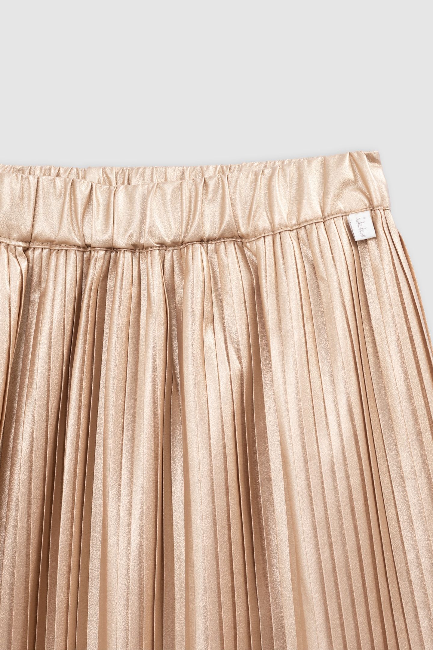 GOLD PLEATED SHORT SKIRT 3