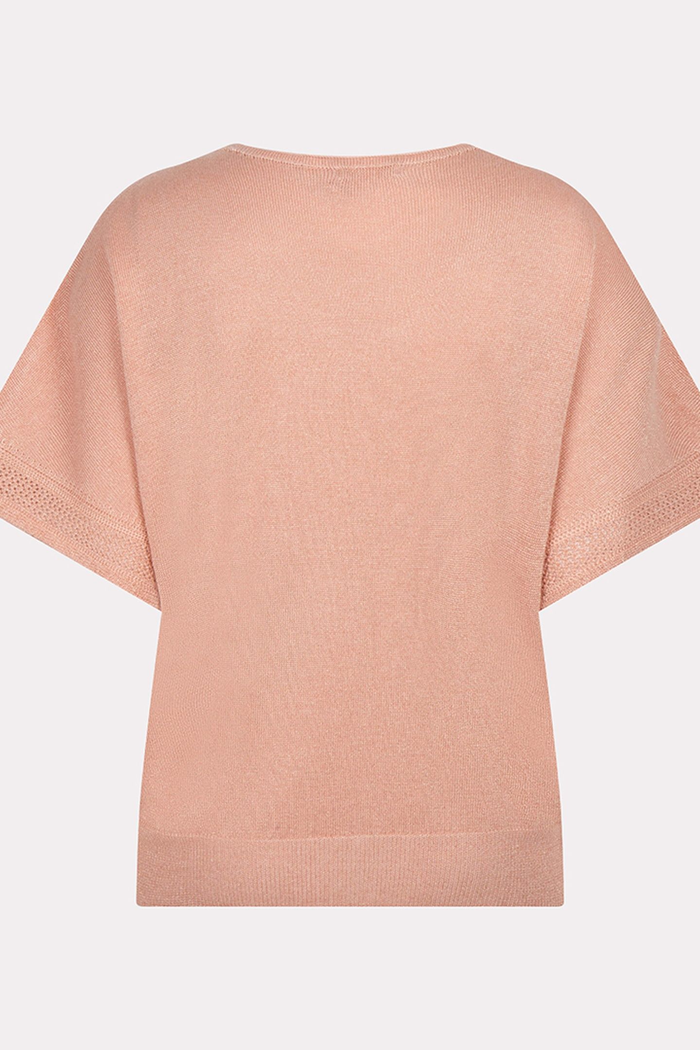 SWEATER BATWING POINTELLE LUREX LIGHT APRICOT 6