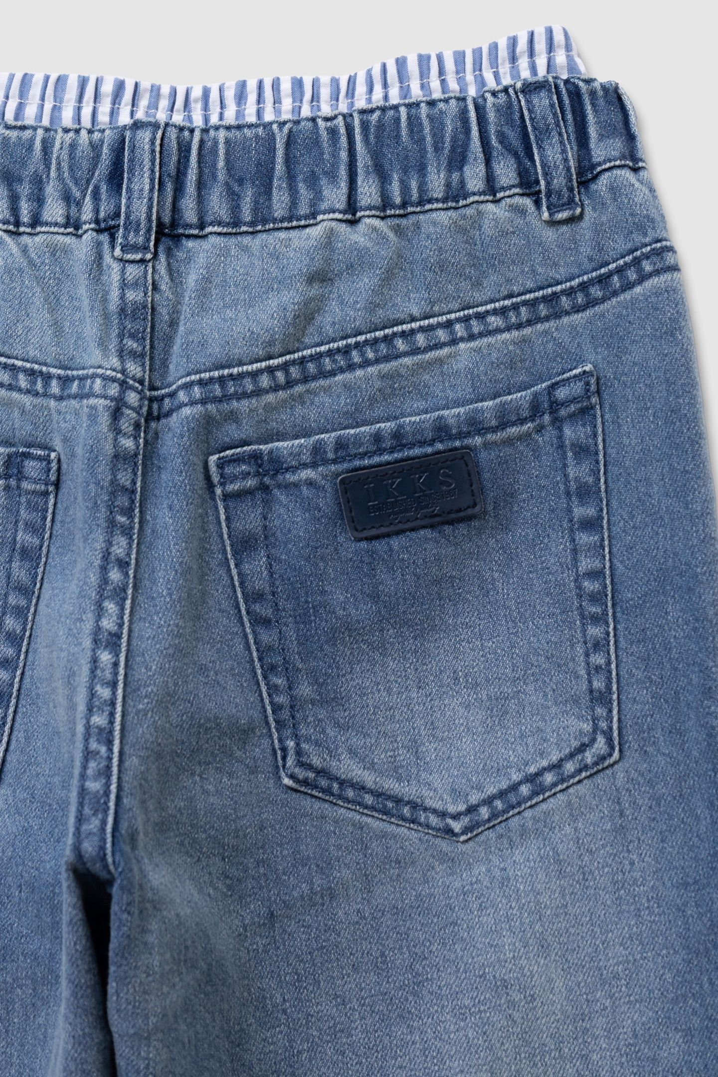 TROMPE-L'OEIL BLUE BAGGY JEANS 5