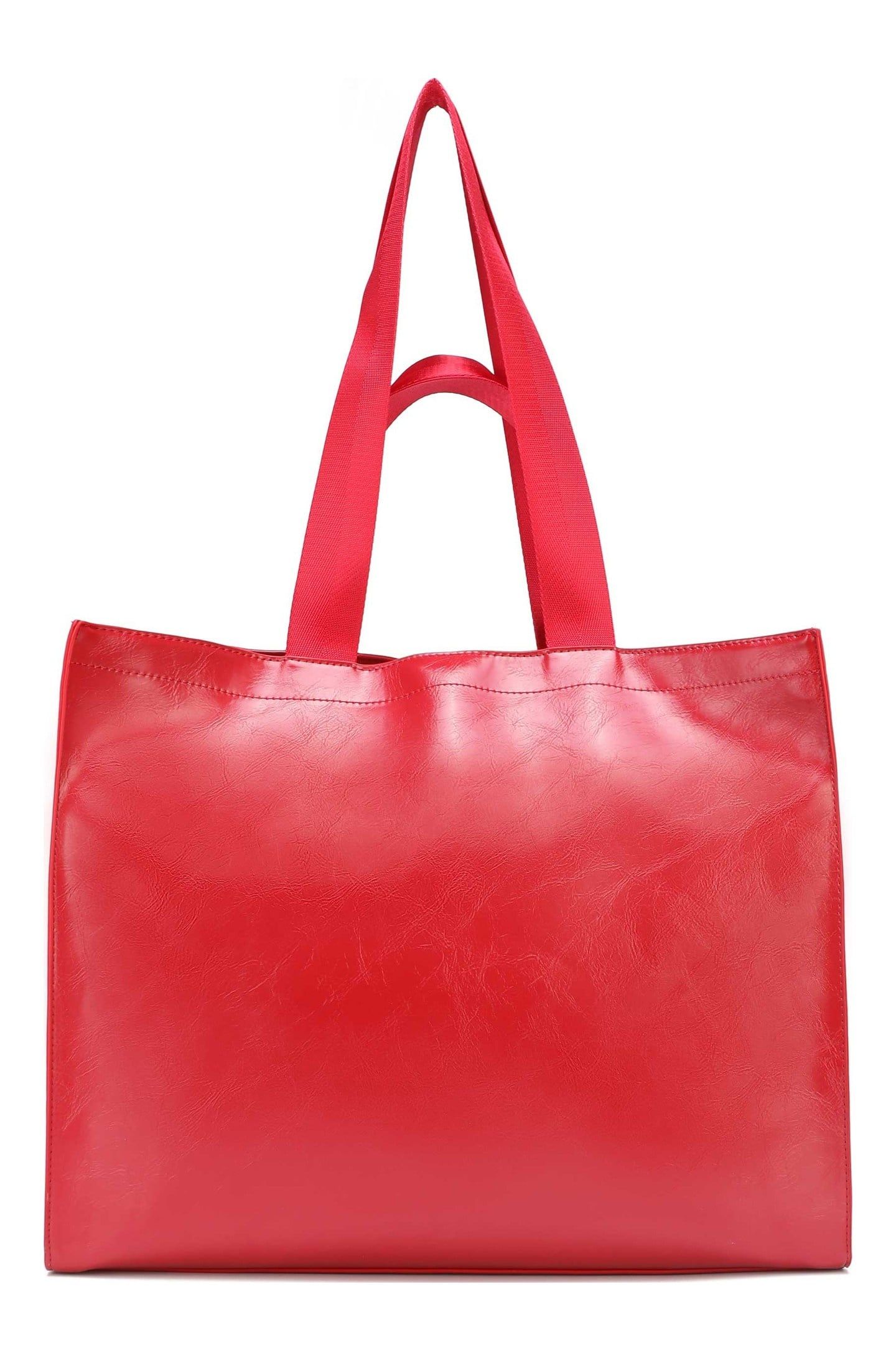 SHOPPER WRINKLE BRIGHT RED 1