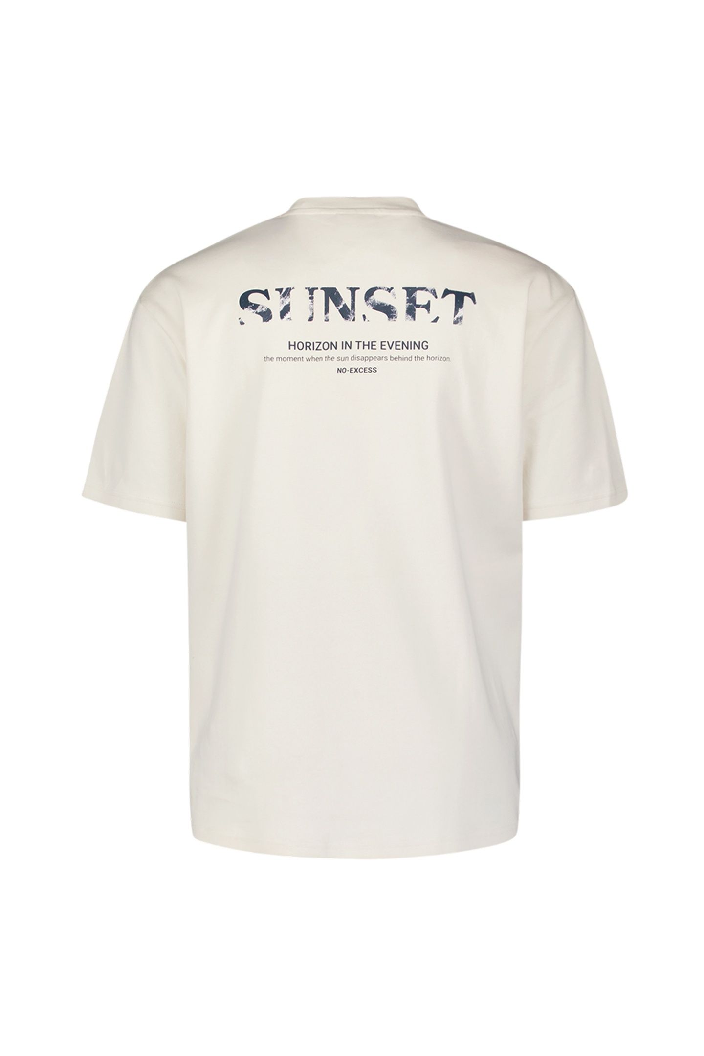 T-SHIRT CREWNECK HEAVY SOLID BACK PRINT OFFWHITE 6