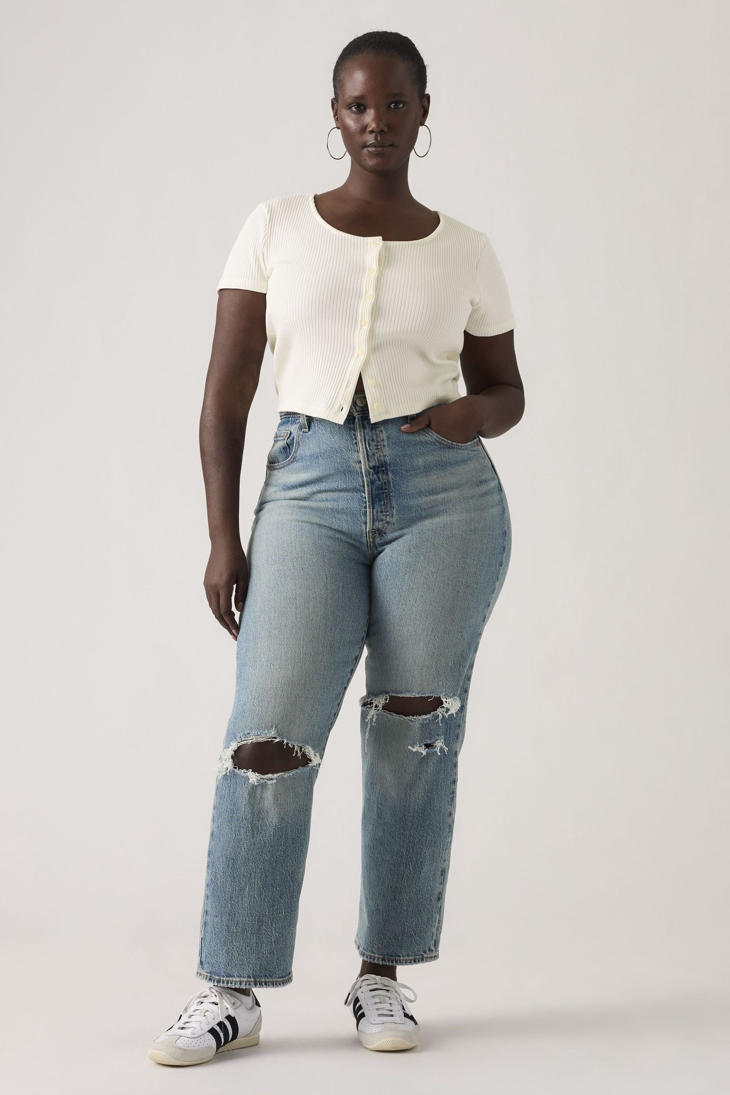 RIBCAGE STRAIGHT ANKLE JEANS 4