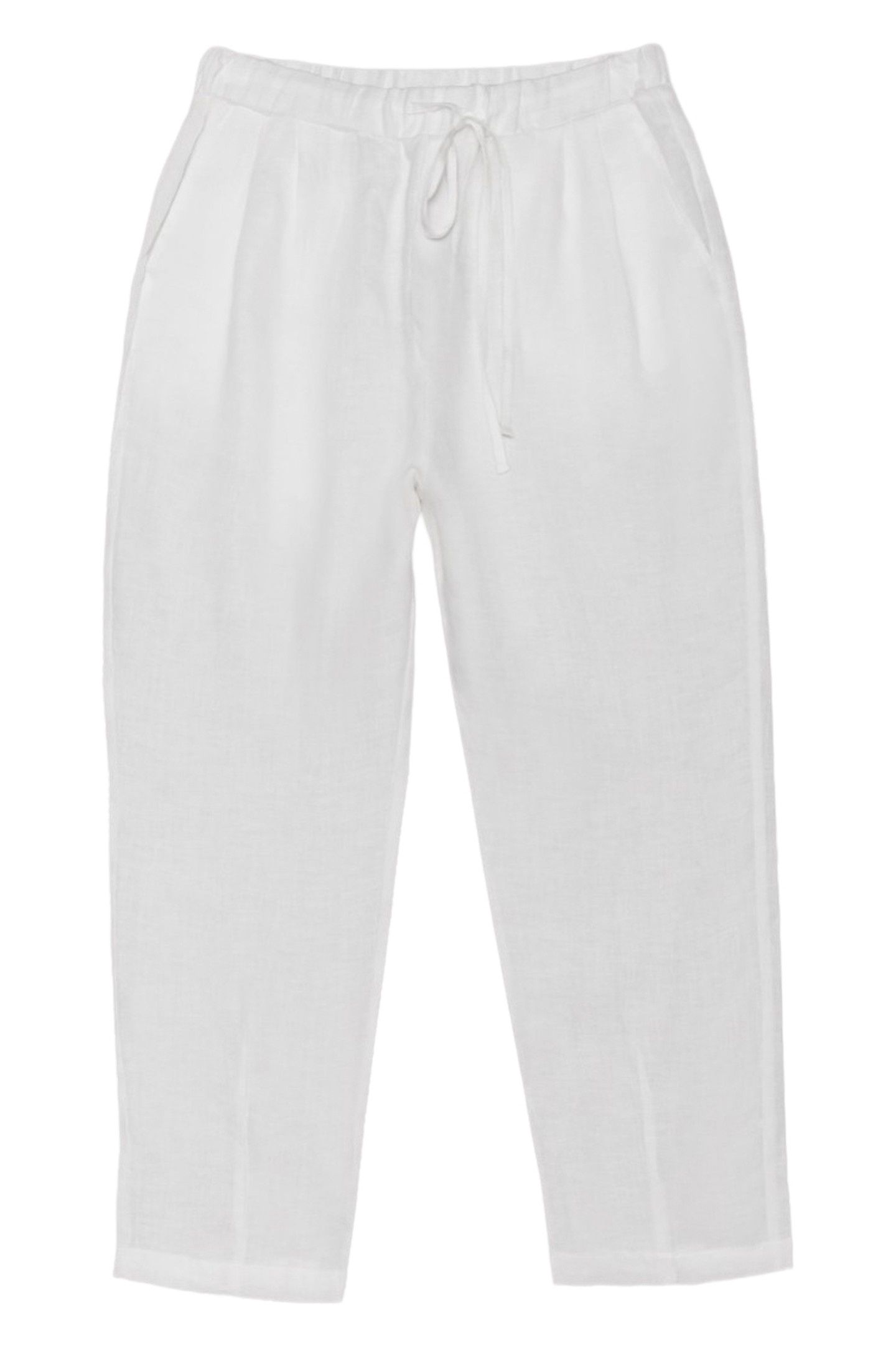 THE WHITE LINEN PANTS WHITE 1