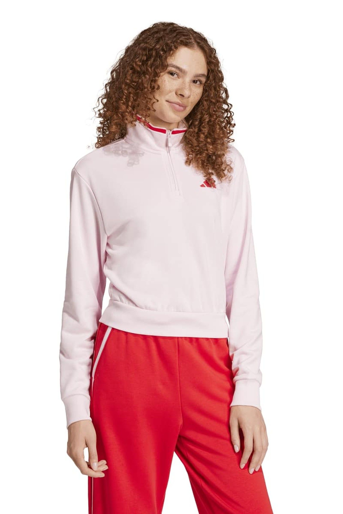 SPORTSWEAR FRENCH TERRY CROP QUARTER-ZIP TRACK JACKET 1