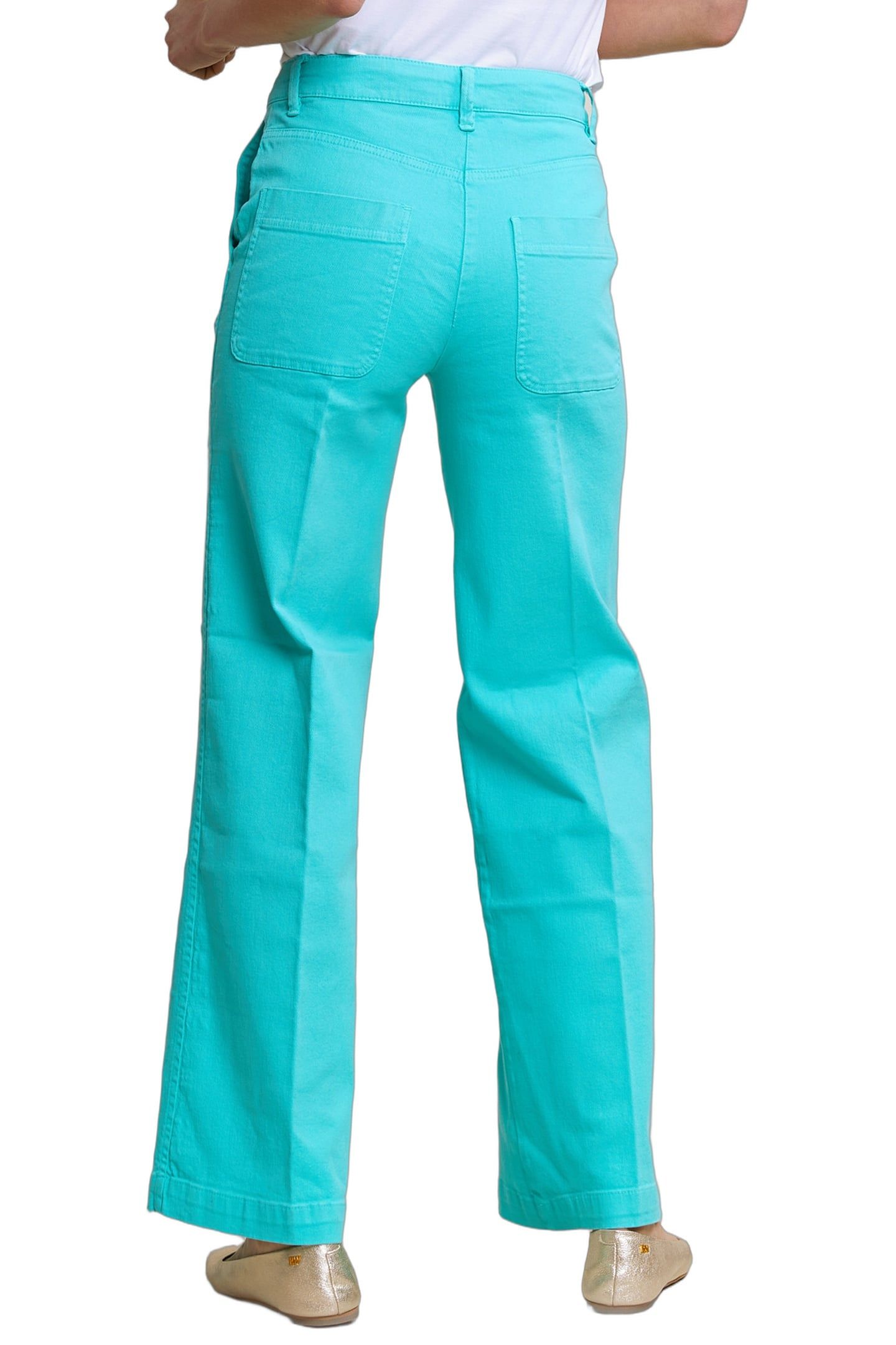 PANT HIGH WAIST LARGE LEG GREEN 3
