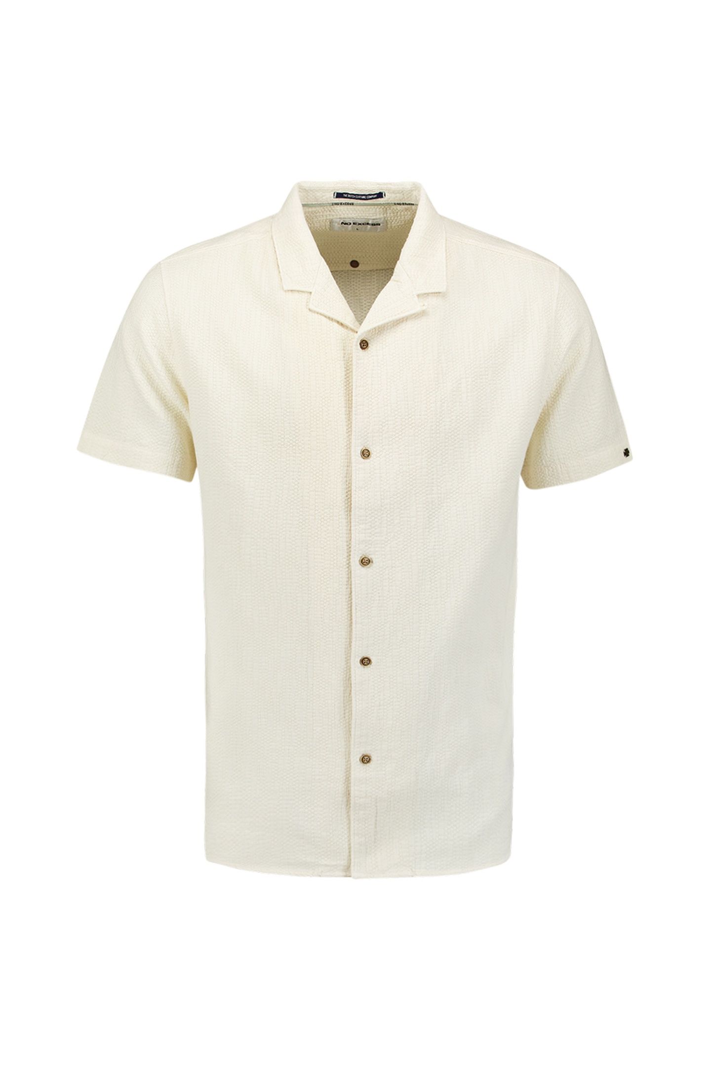 SHIRT SHORT SLEEVE REVERS COLLAR SOLID STRUCTURE CEMENT 4