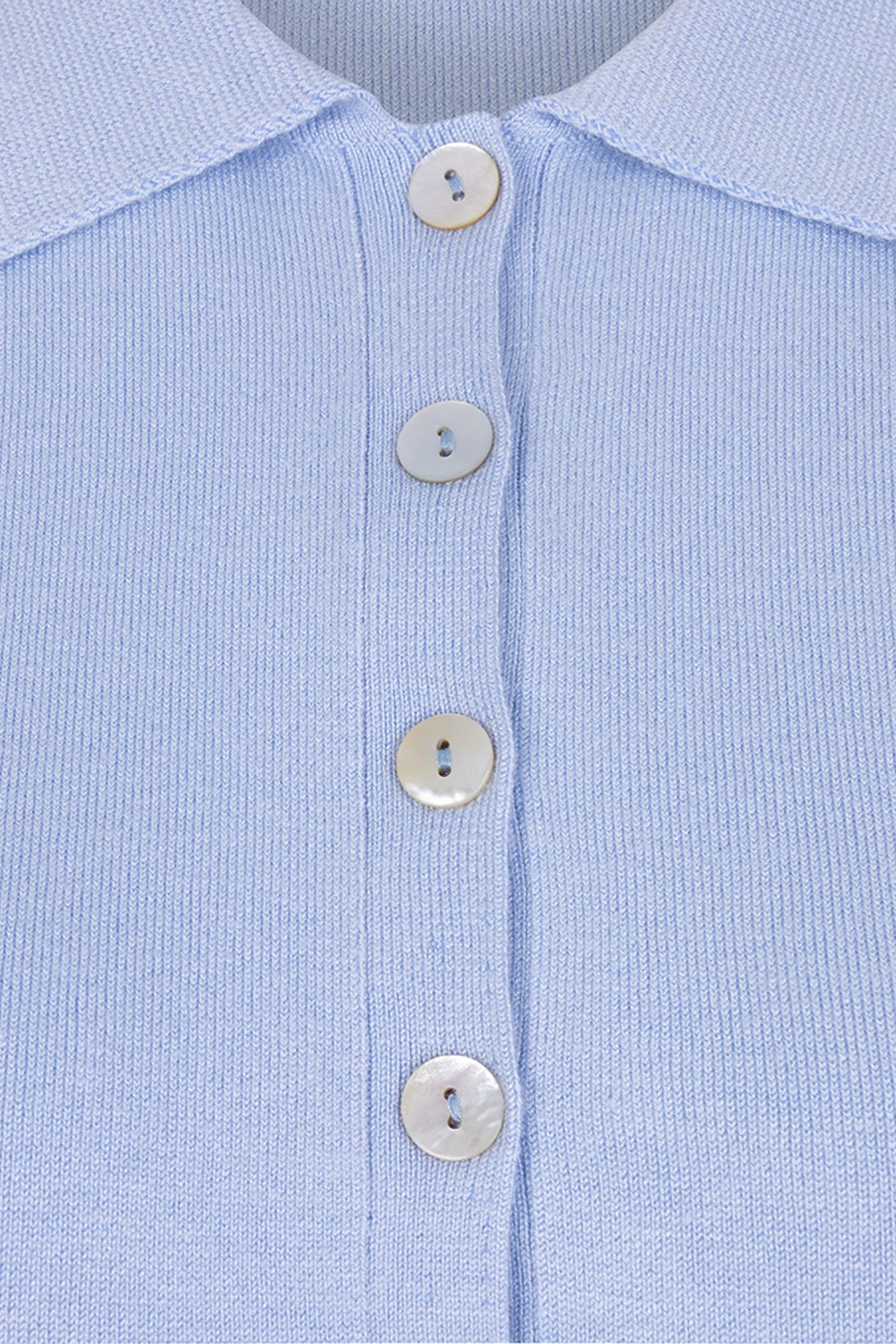 TOP POLO SLV/LSS BASIC KNIT SKY BLUE 7