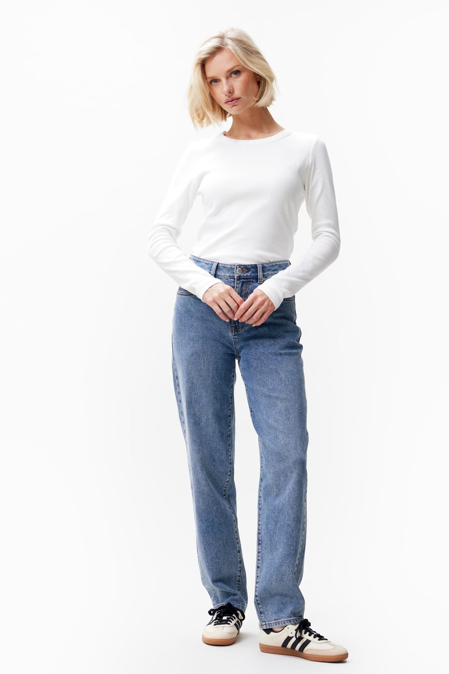 RIB LONG SLEEVE OFF WHITE 1