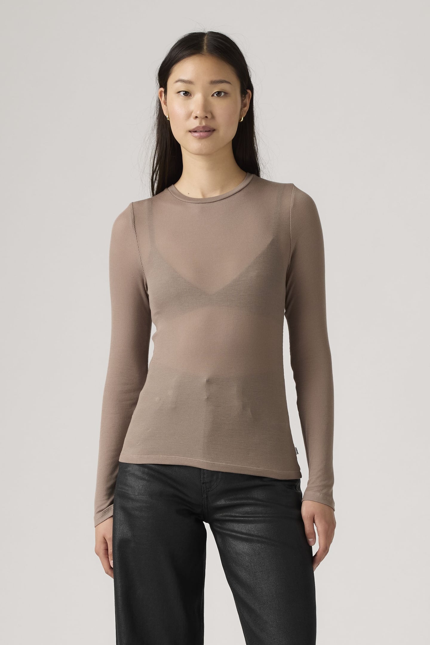 SHEER LONG SLEEVE LAYERING TOP 1