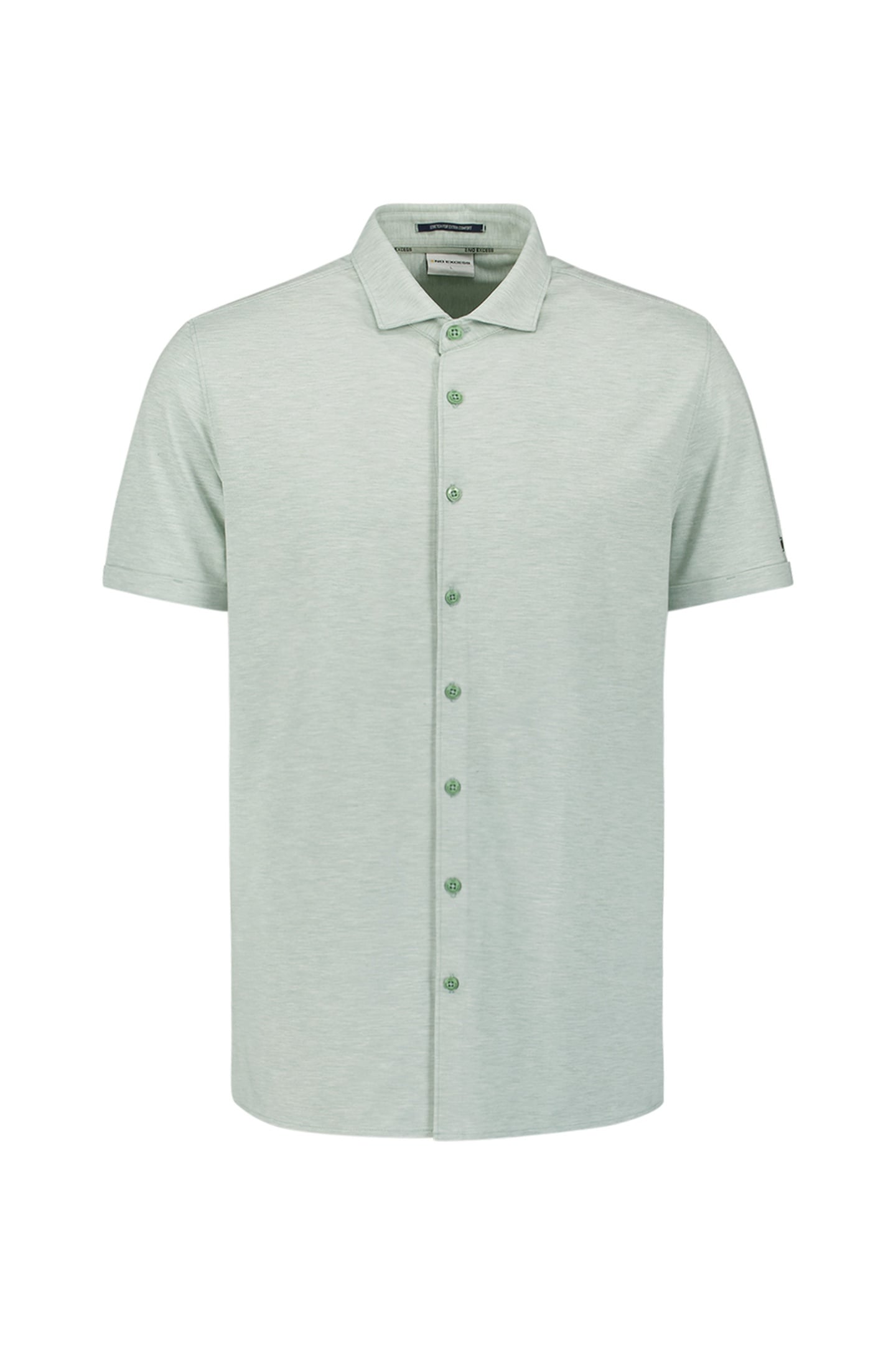 SHIRT SHORT SLEEVE JERSEY MELANGE STRETCH MINT 4