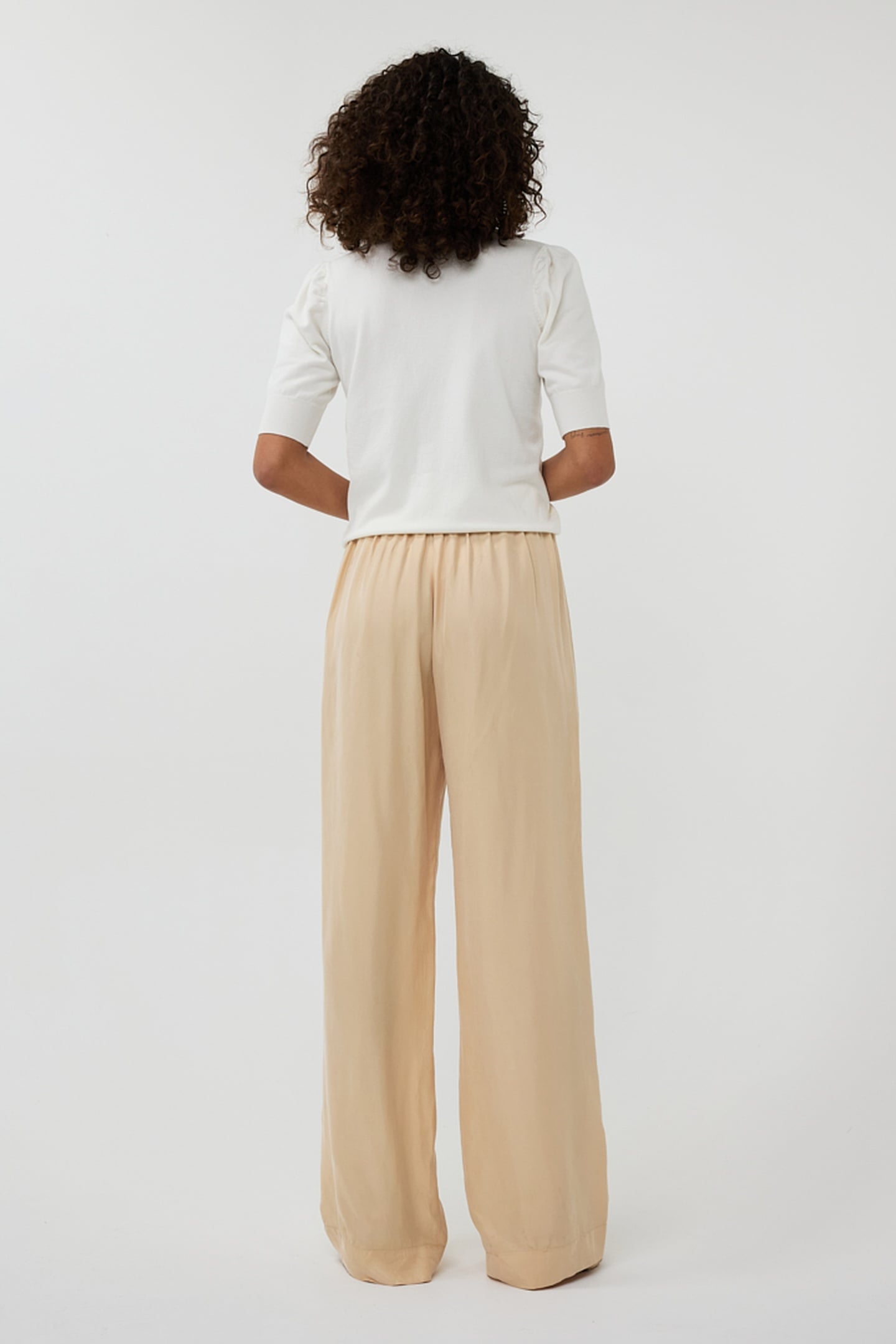 TROUSERS ELASTIC WB CUPRO SAND 4