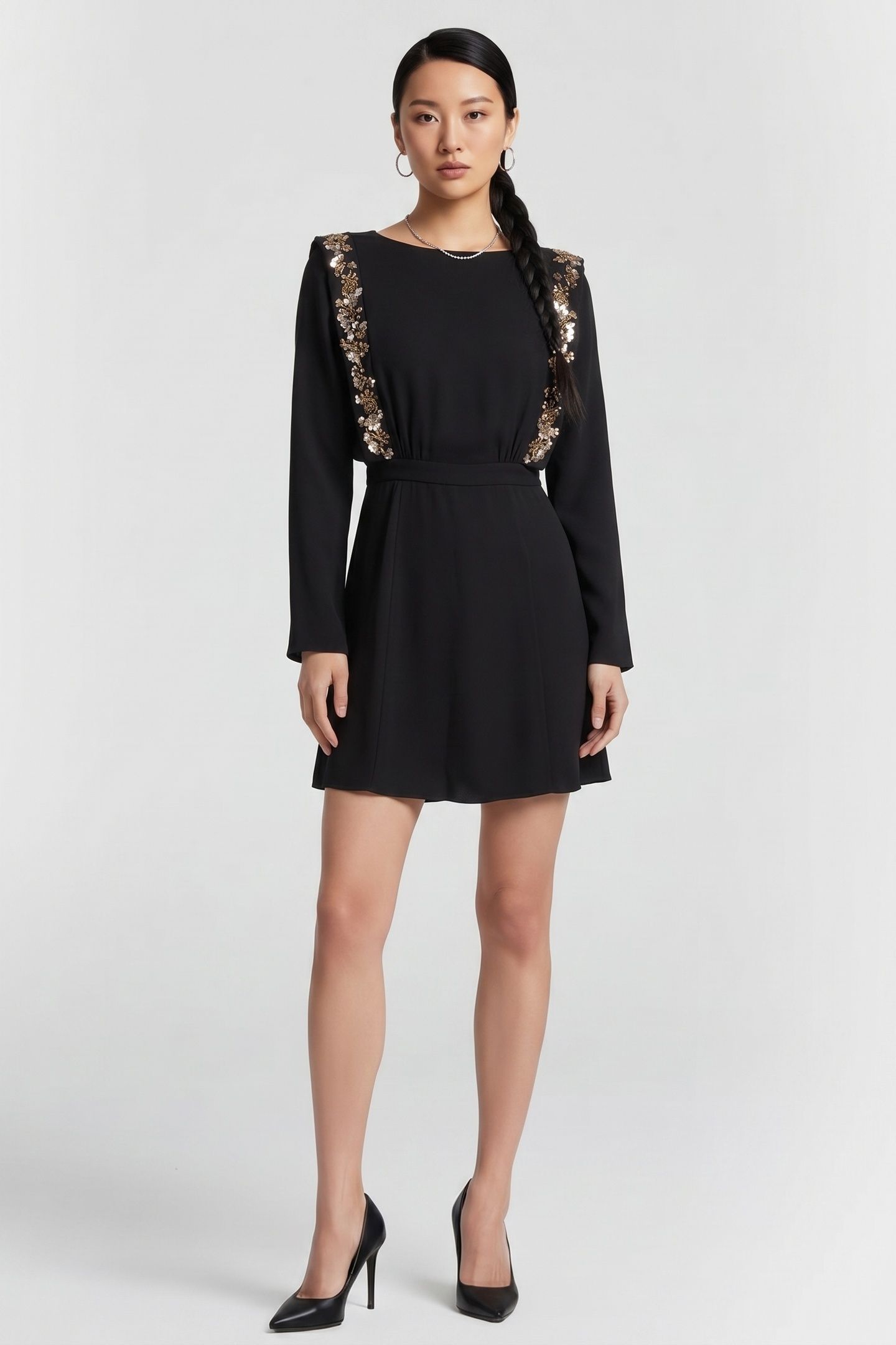 EMILIA MINI DRESS BLACK 1