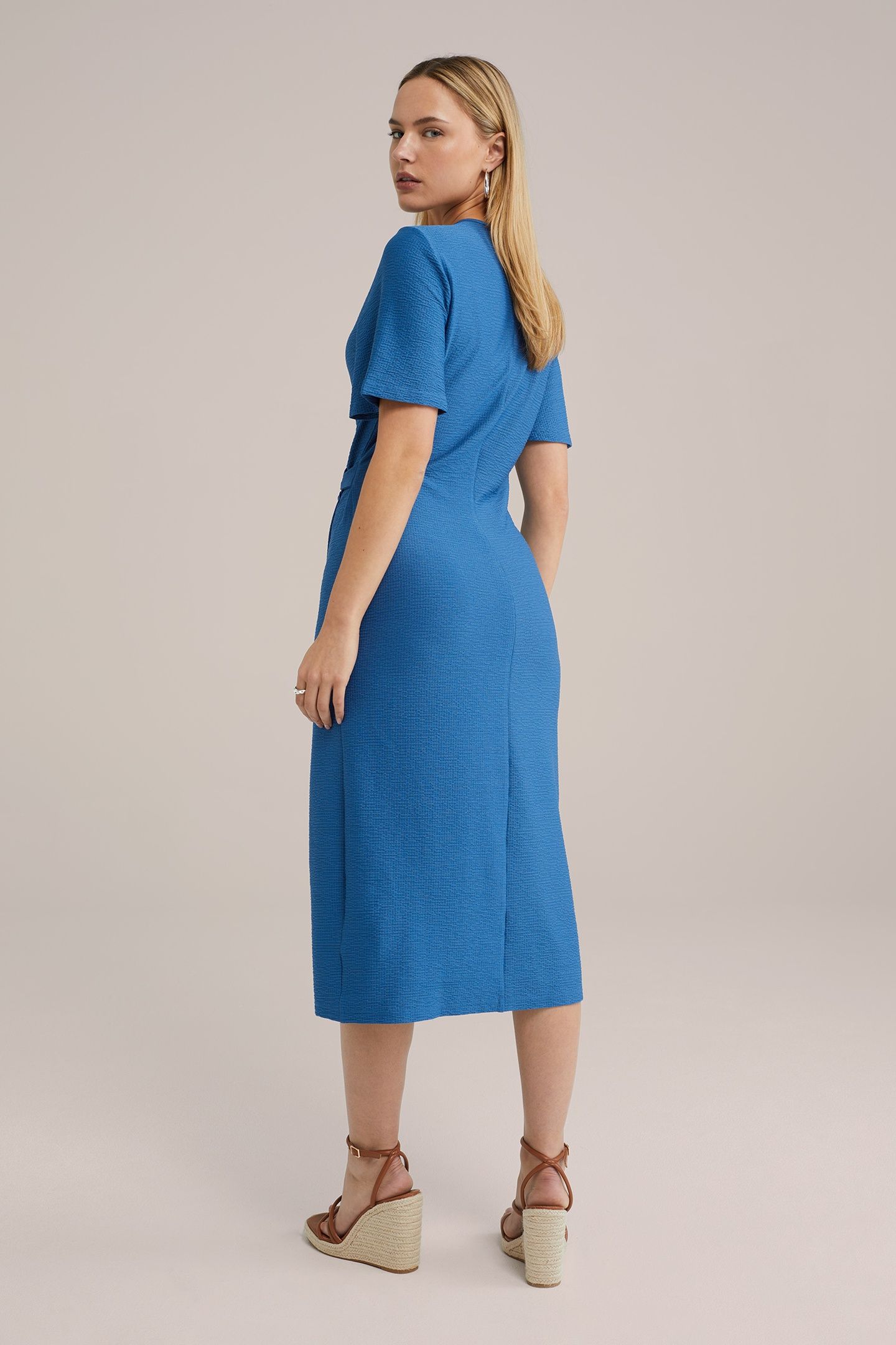 DRESS MID LENGTH BLUE 3