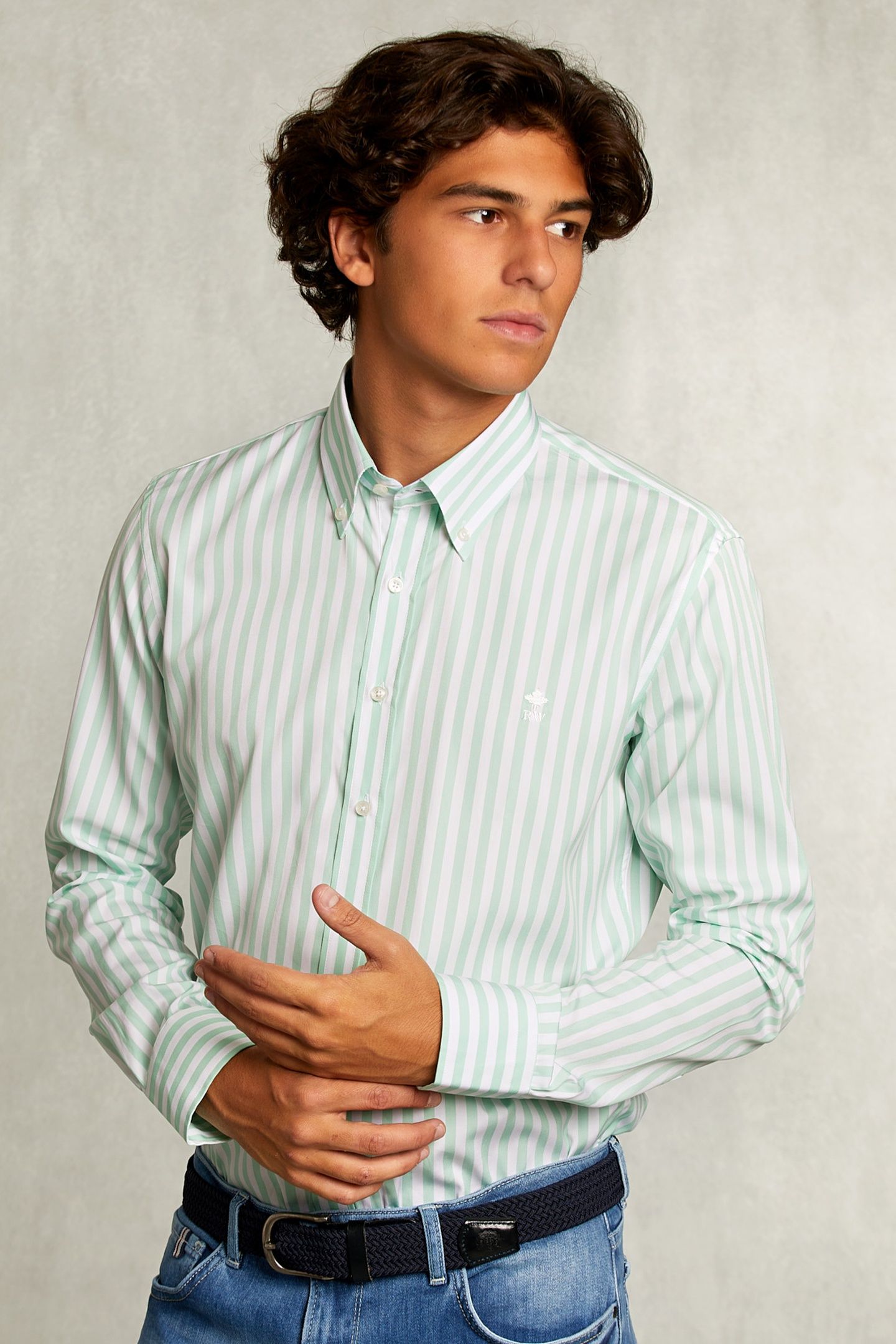 SF LS BROOKLYN CLR SHIRT GREEN 1