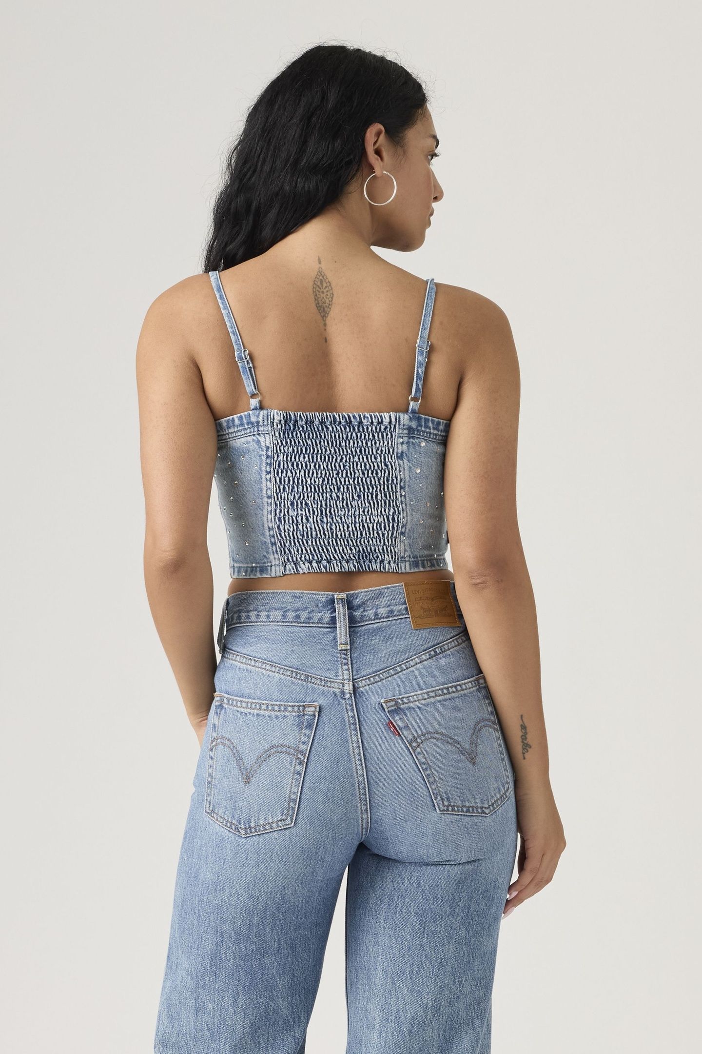 JADINE LIGHTWEIGHT DENIM CAMI TANK TOP 3