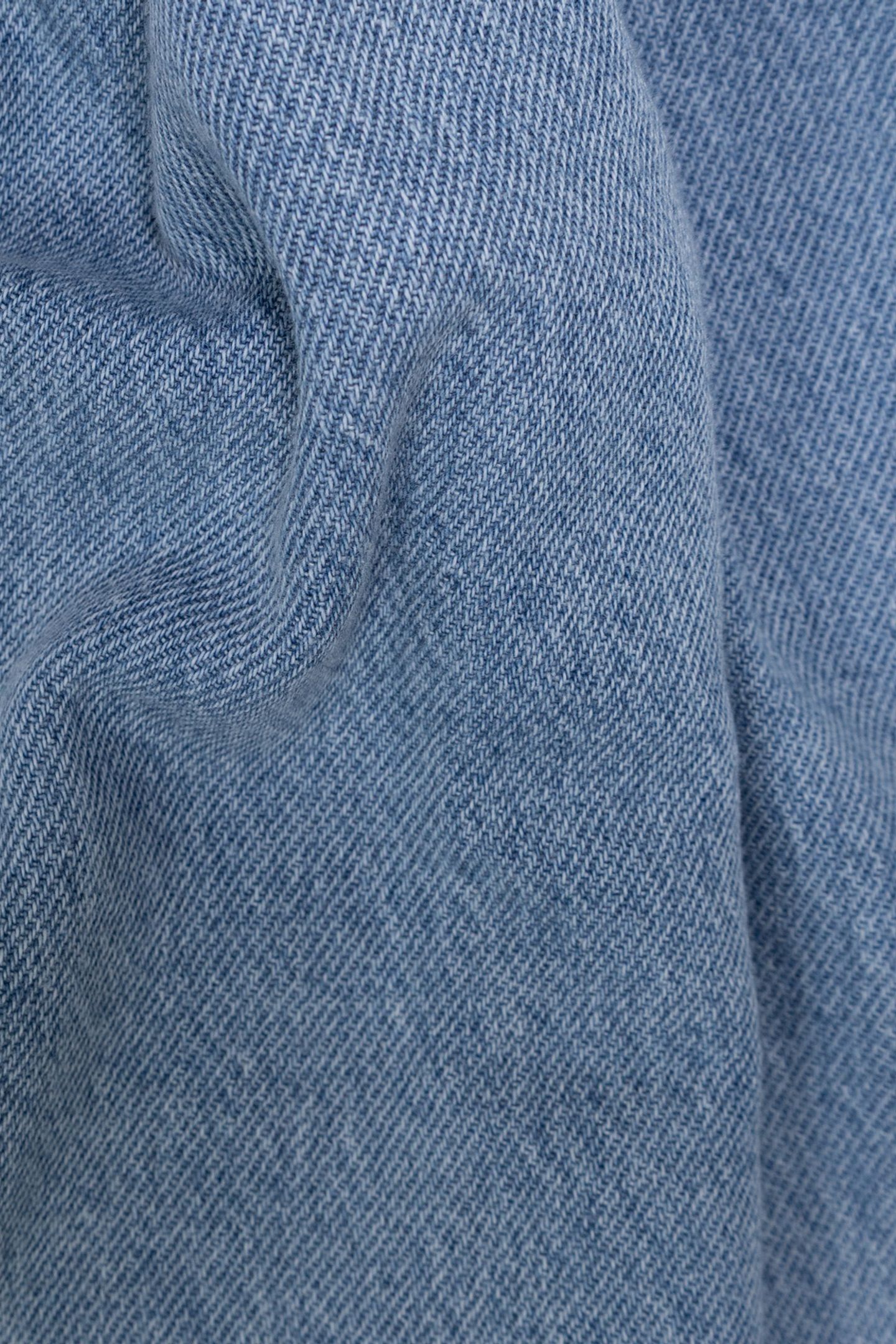 BLUE DENIM DRESS WITH EMBROIDERY FRONT PANEL 7