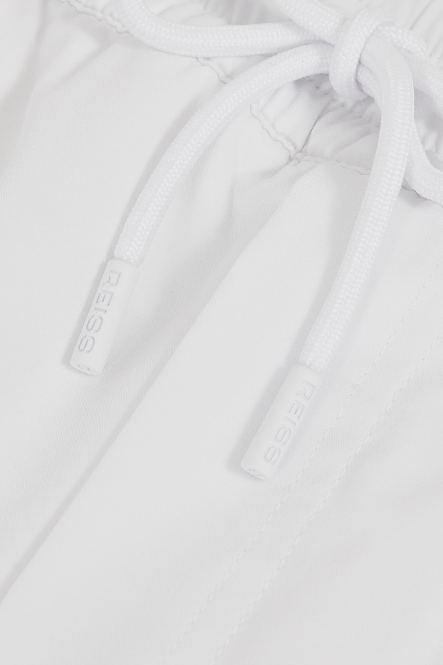 PLAIN DRAWSTRING SWIMSHORT WHITE 6