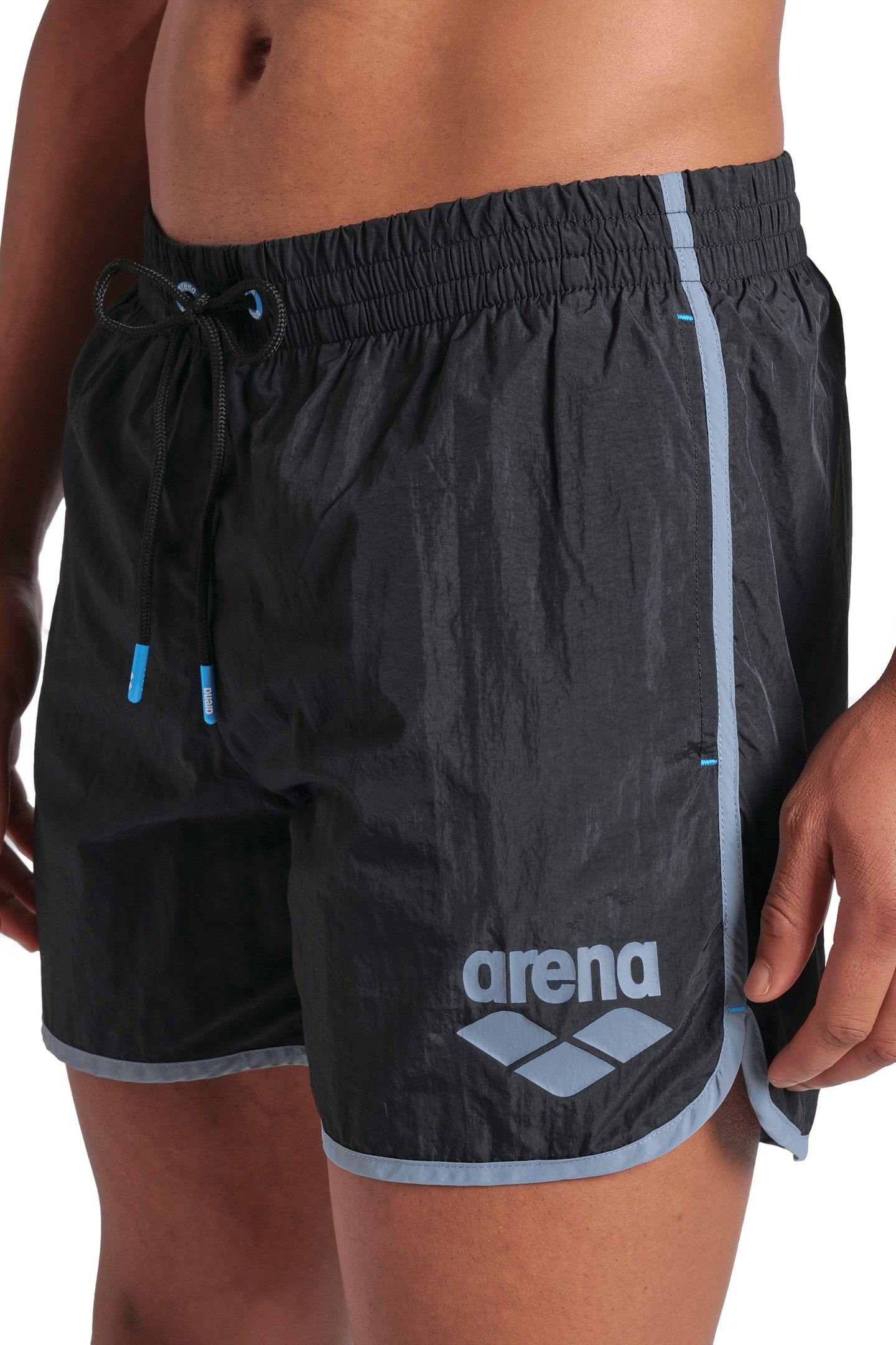 BIG LOGO BORDERS BEACH SHORT BLACK-SEAFOAM 3