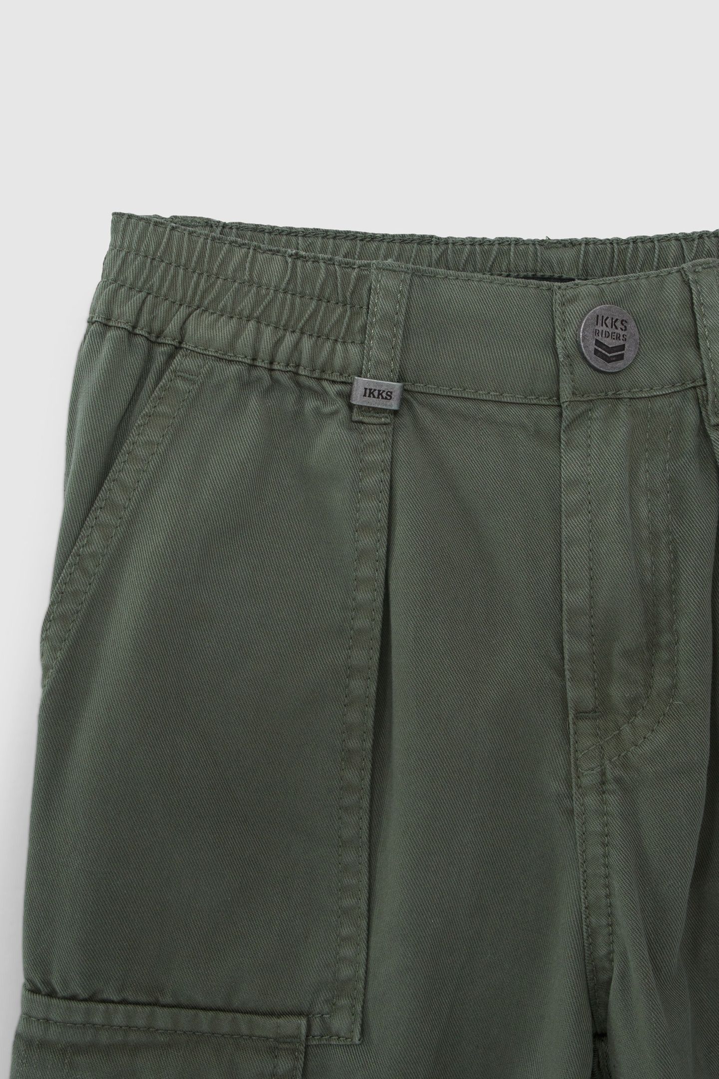 BOYS’ KHAKI CARGO TROUSERS WITH ELASTICATED WAIST 8