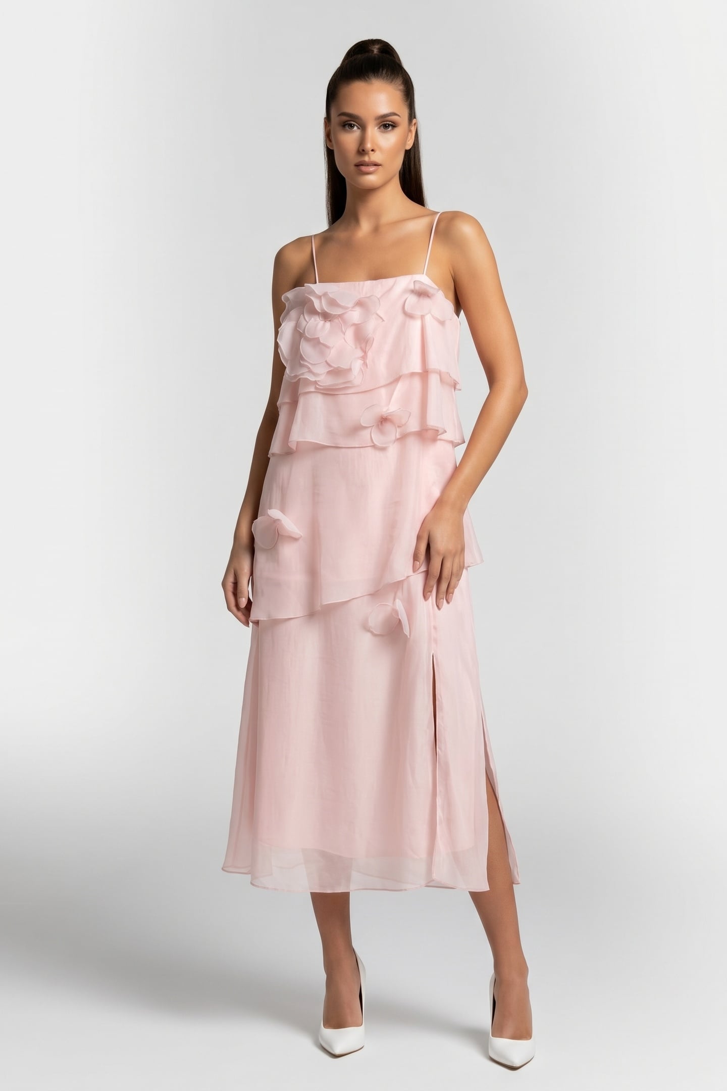 CLAUDETTE DRESS PINK 1