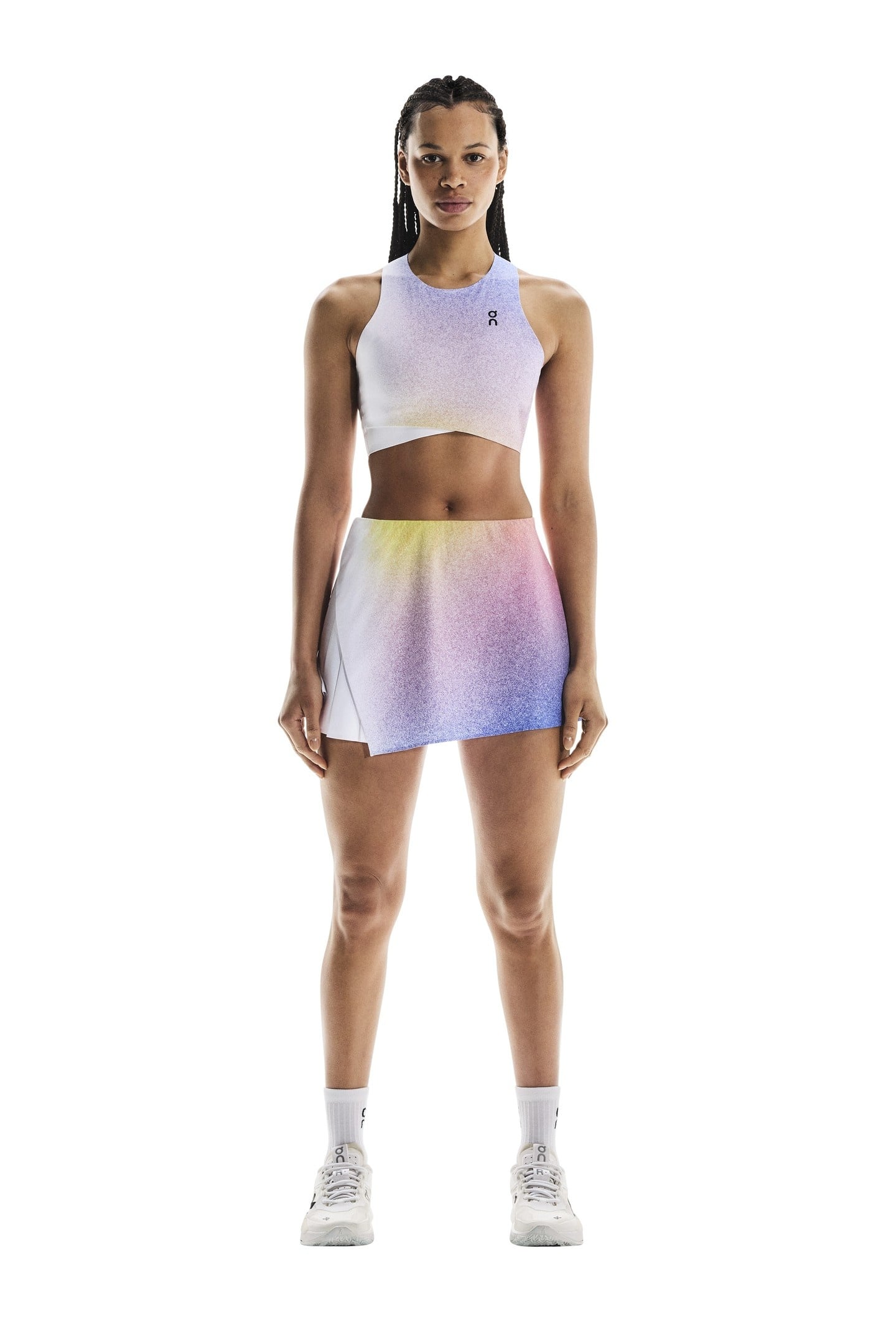 COURT CROP TOP 1 W WHITE | INDIGO 1