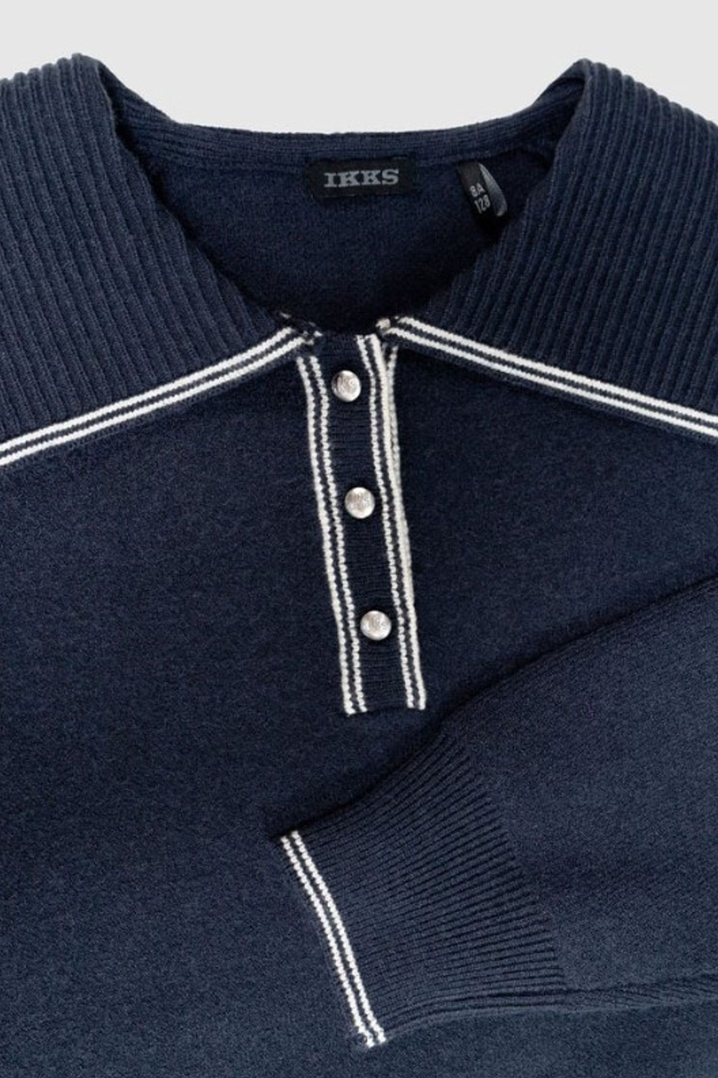NAVY SWEATER NAVY KNIT COLLAR 3