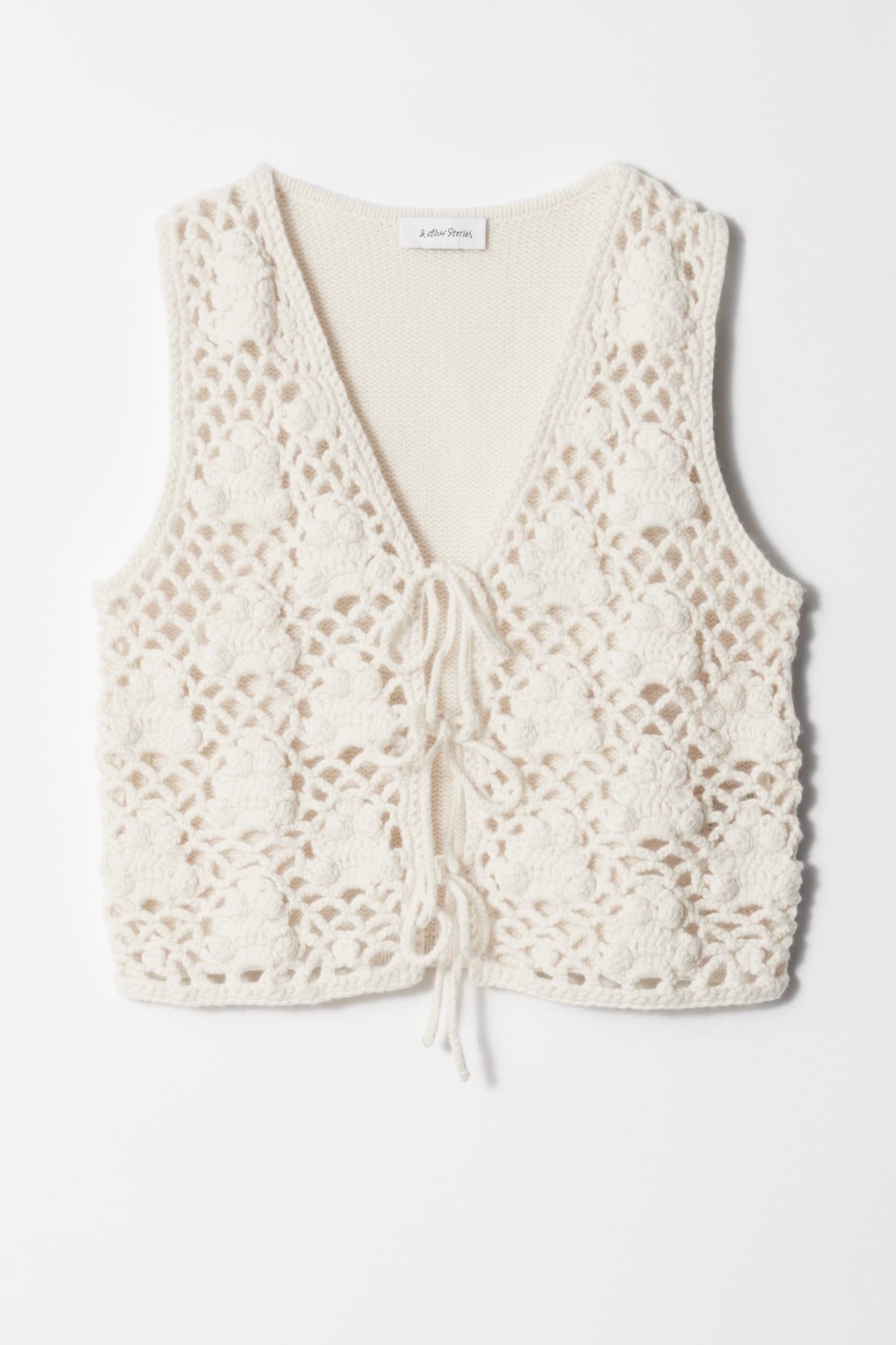 BONO CROCHET VEST WHITE 3
