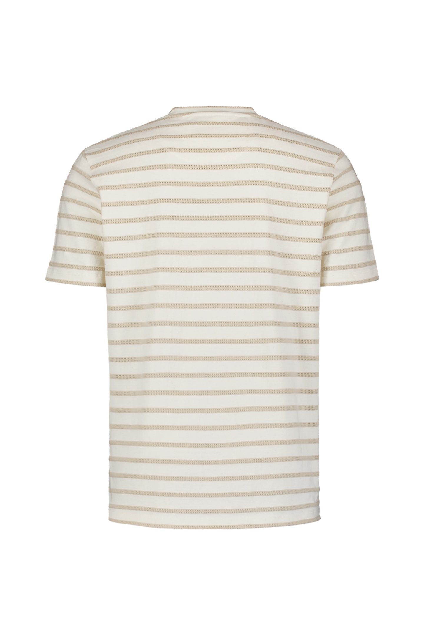 T-SHIRT CREWNECK JACQUARD STRIPES OFFWHITE 6