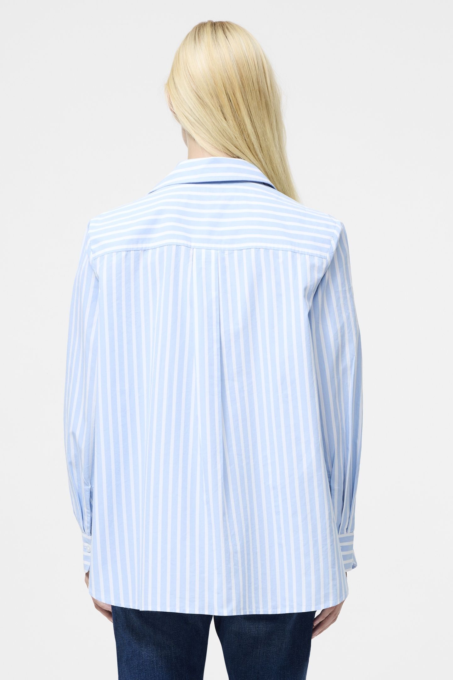 CAMBRIA COTT EMBROIDERED SHIRT ARCTIC BLUE/LINEN WH 3