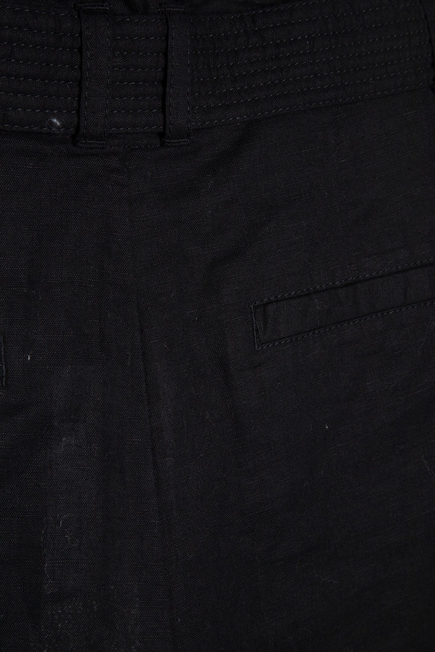 AKI LINEN SHORTS BLACK 5