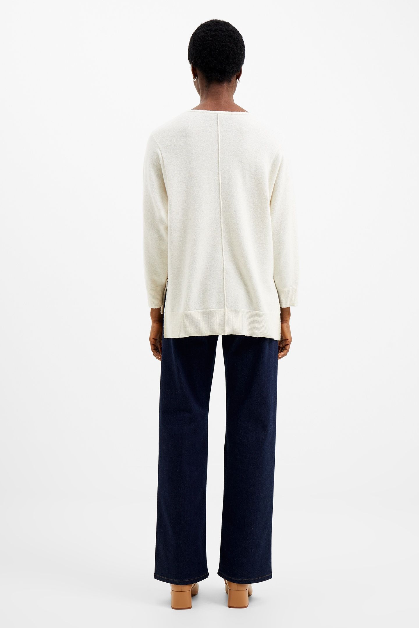 EBBA VHARI VNCK JUMPER OATMEAL MEL 3