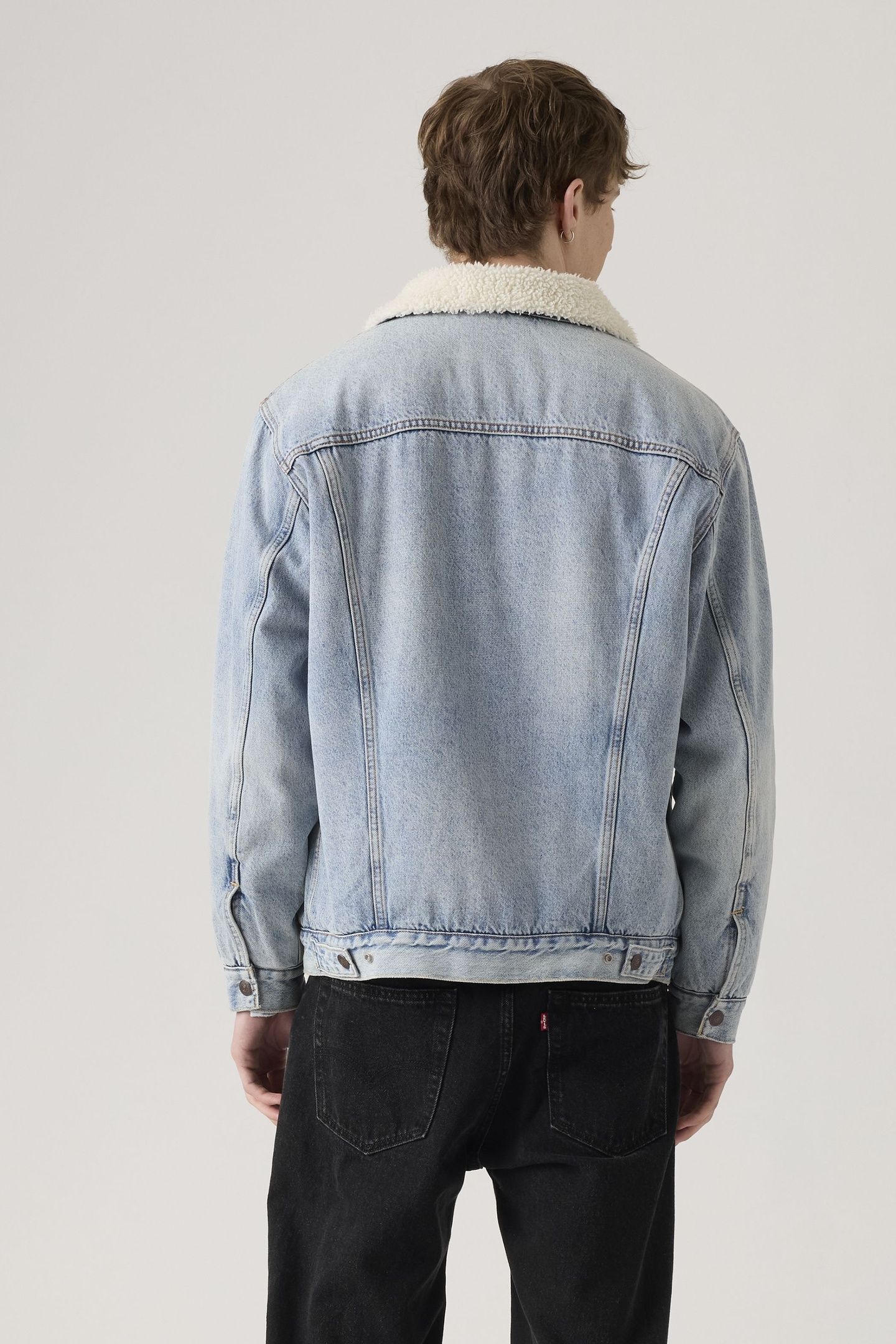 RELAXED FIT SHERPA TRUCKER JACKET 3