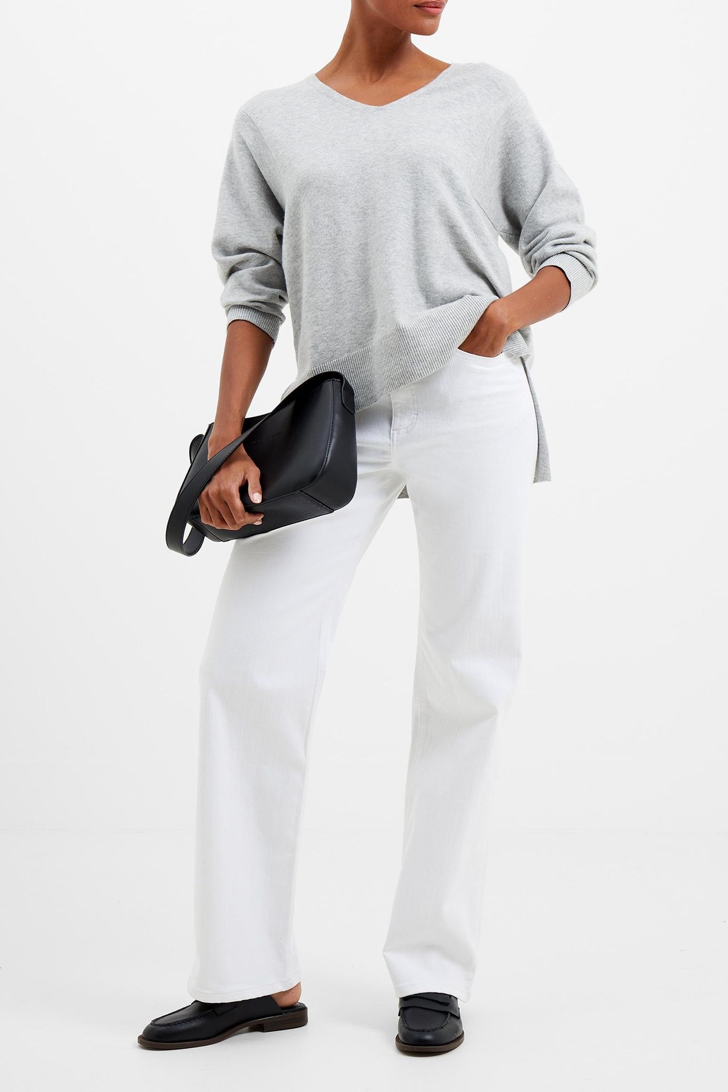 EBBA VHARI VNCK JUMPER LIGHT GREY MEL 1