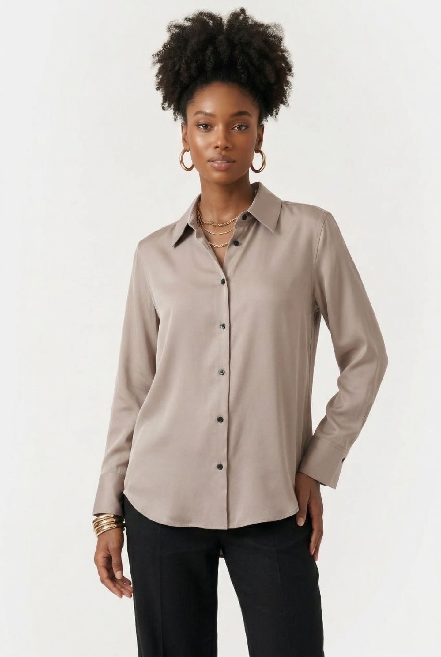 CLARICE SHIRT BEIGE 1