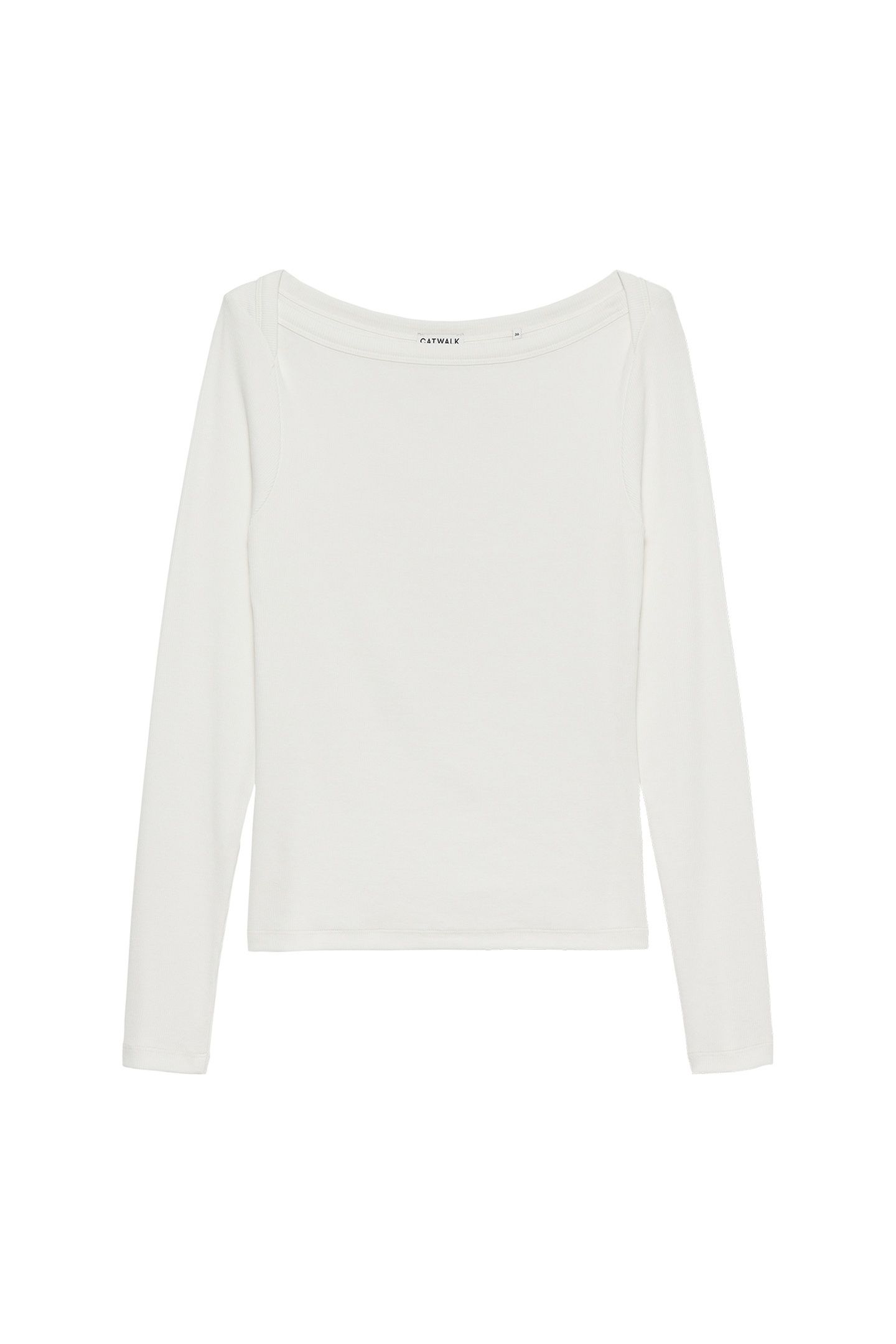 BOATNECK RIB LONG SLEEVE OFF WHITE 4