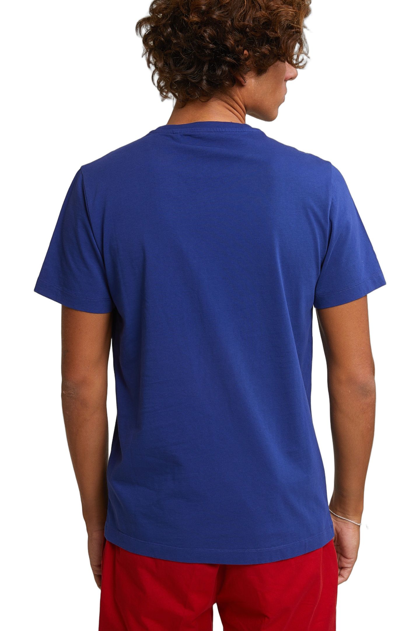 NORMAL FIT BASIC T-SHIRT SHORT SLEEVES ROYAL BLUE 4