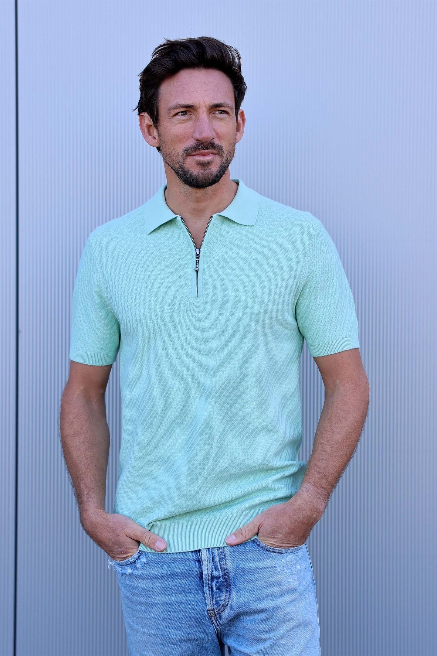PL OBLIQUE ZIP BIRDS EGG GREEN 2
