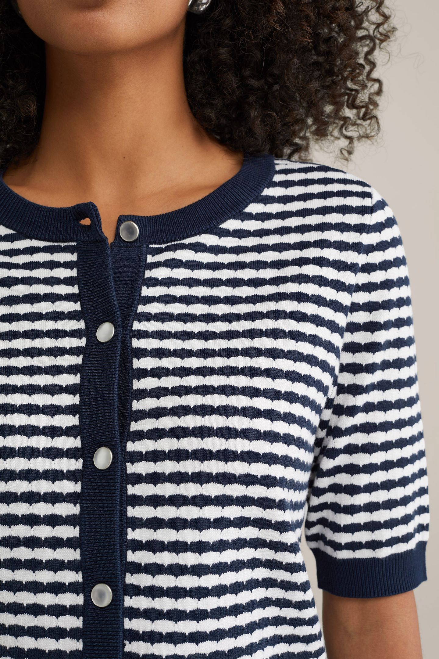 KNITTED CARDIGAN NAVY BLUE 5