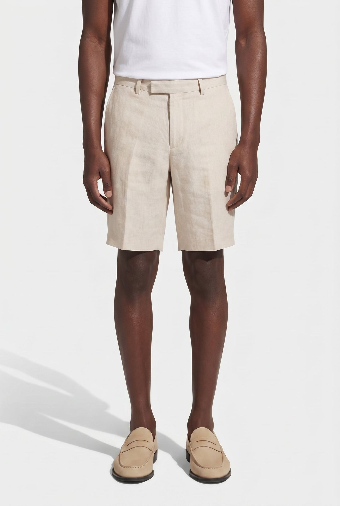 LINEN SHORT STONE 1