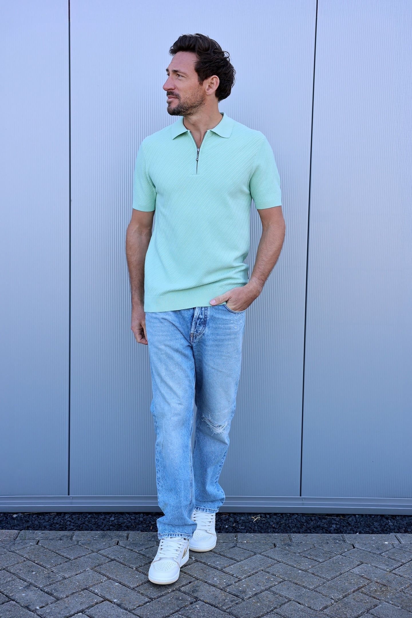 PL OBLIQUE ZIP BIRDS EGG GREEN 1